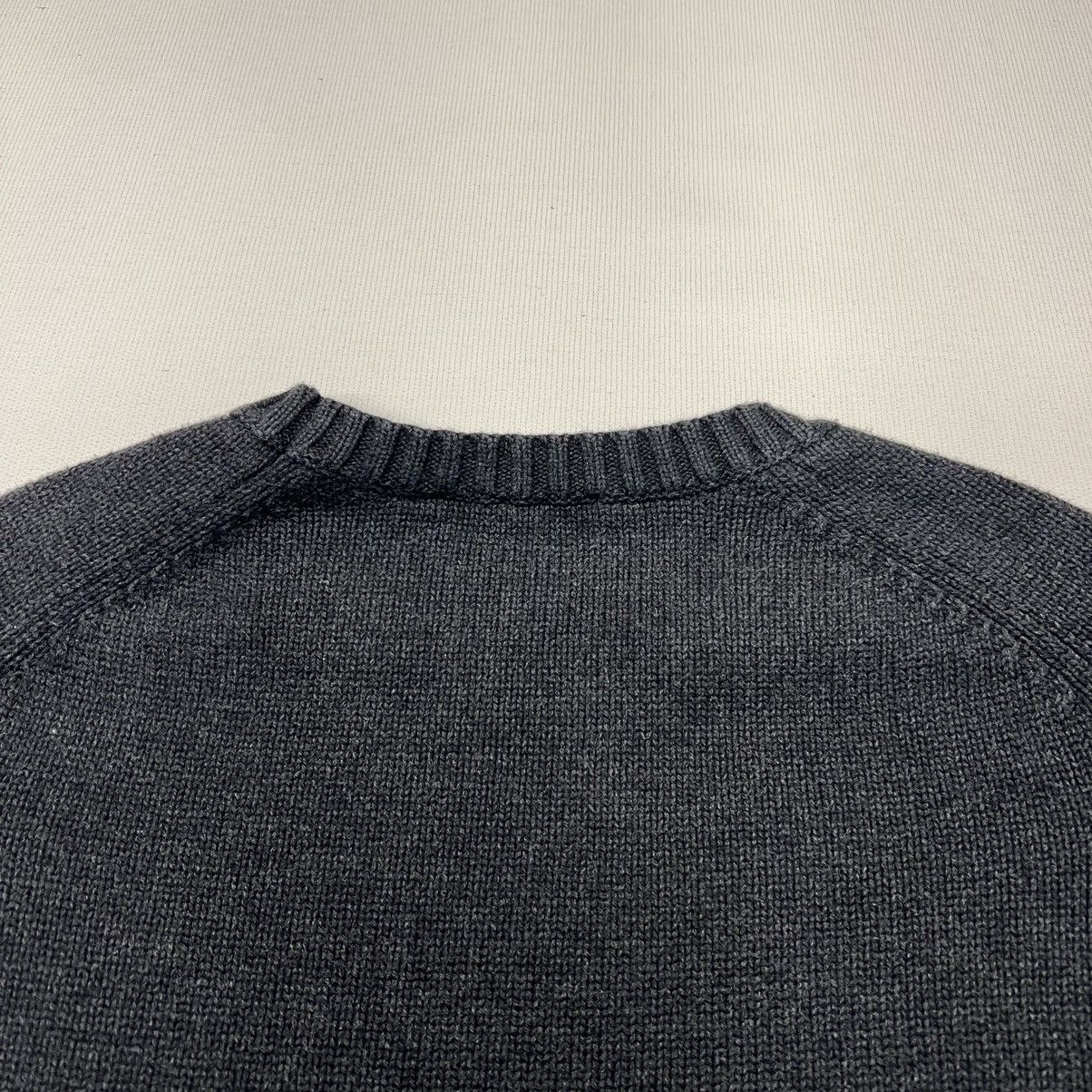 Lands' End × Vintage VTG Lands End Sweater Grey Heavy Pullover Knit Japan Made Size US L / EU 52-54 / 3 - 10 Thumbnail