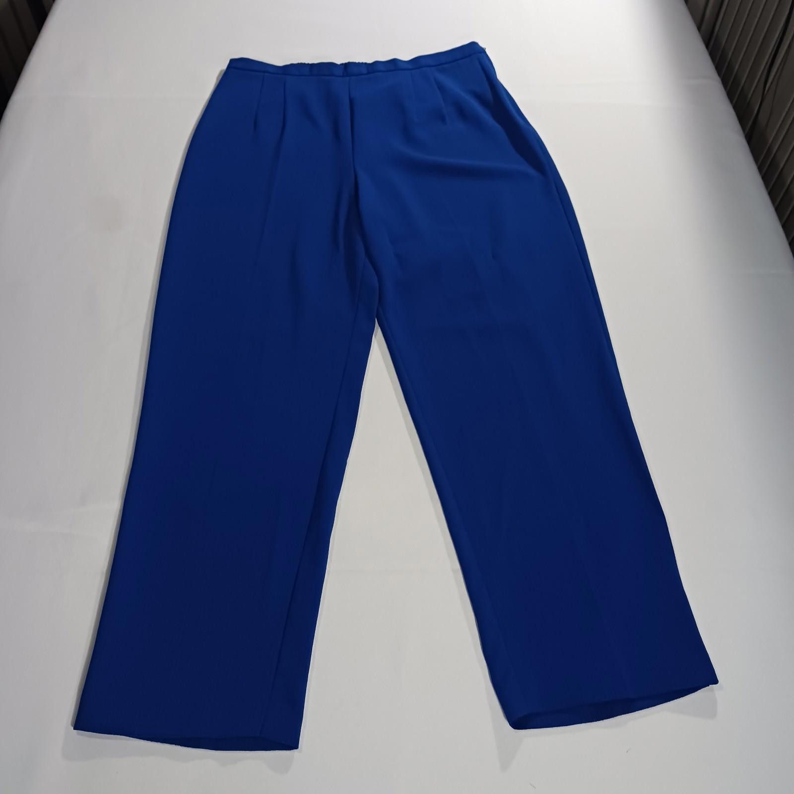 Other Sag Harbor RN#52438 Women's Blue High-Rise Pants Size 14P Size 36" / US 14 / IT 50 - 10 Thumbnail