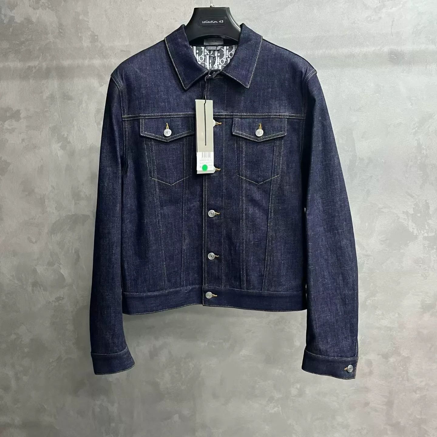 Dior Dior Denim Printed Blue Light Jacket xxs Men Size US XXS / EU 40 - 1 Thumbnail