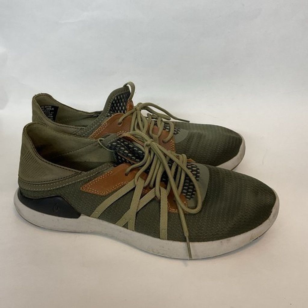 Olukai Olukai Mio Li Green Lava Rock Lace Up Sneakers Men 41/US8 Size US 8 / EU 41 - 9 Thumbnail