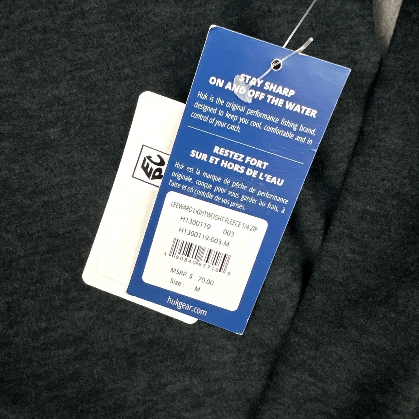 Vintage Huk Sweater Men Medium Grey Charcoal 1/4 Zip Leeward Fleece Pullover Performance Size US M / EU 48-50 / 2 - 4 Thumbnail