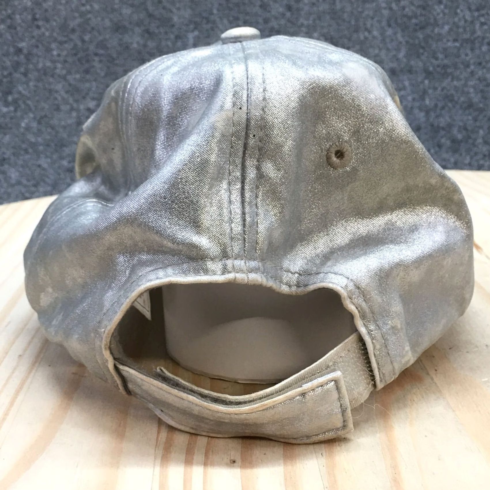 Disney Disney Parks Mickey Mouse Baseball Cap Hat Womens OS Metallic Silver Adjustable Size ONE SIZE - 6 Thumbnail