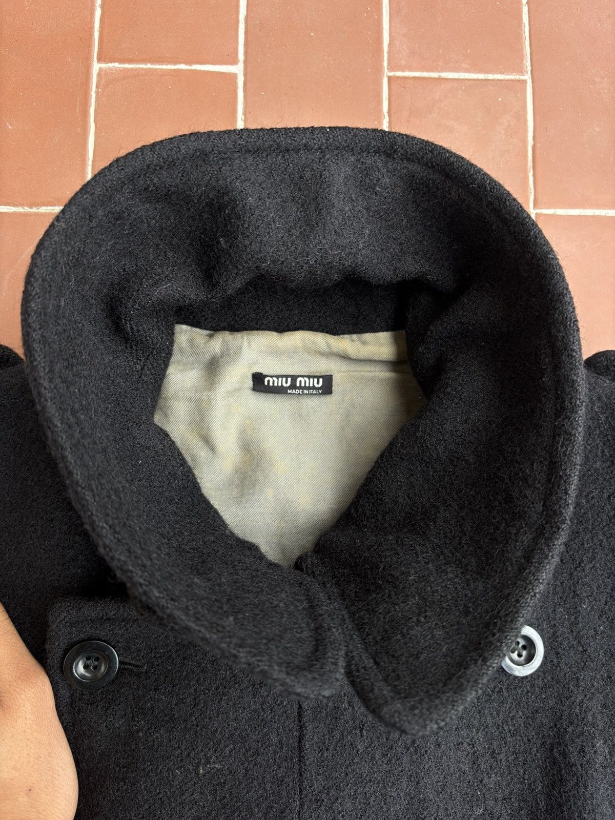 Miu Miu MiuMiu Men’s FW 1998/1999 Napoleon Vintage Black Coat Size US S / EU 44-46 / 1 - 4 Thumbnail