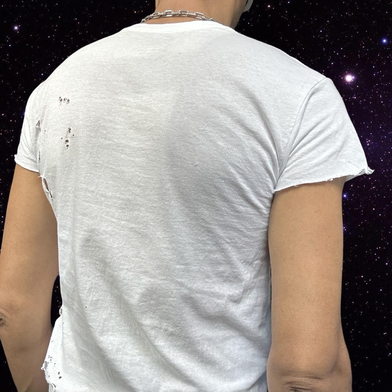 Hanes ASTROBOI* x Hanes White Ripped Grunge T-shirt - Medium Size US M / EU 48-50 / 2 - 3 Thumbnail