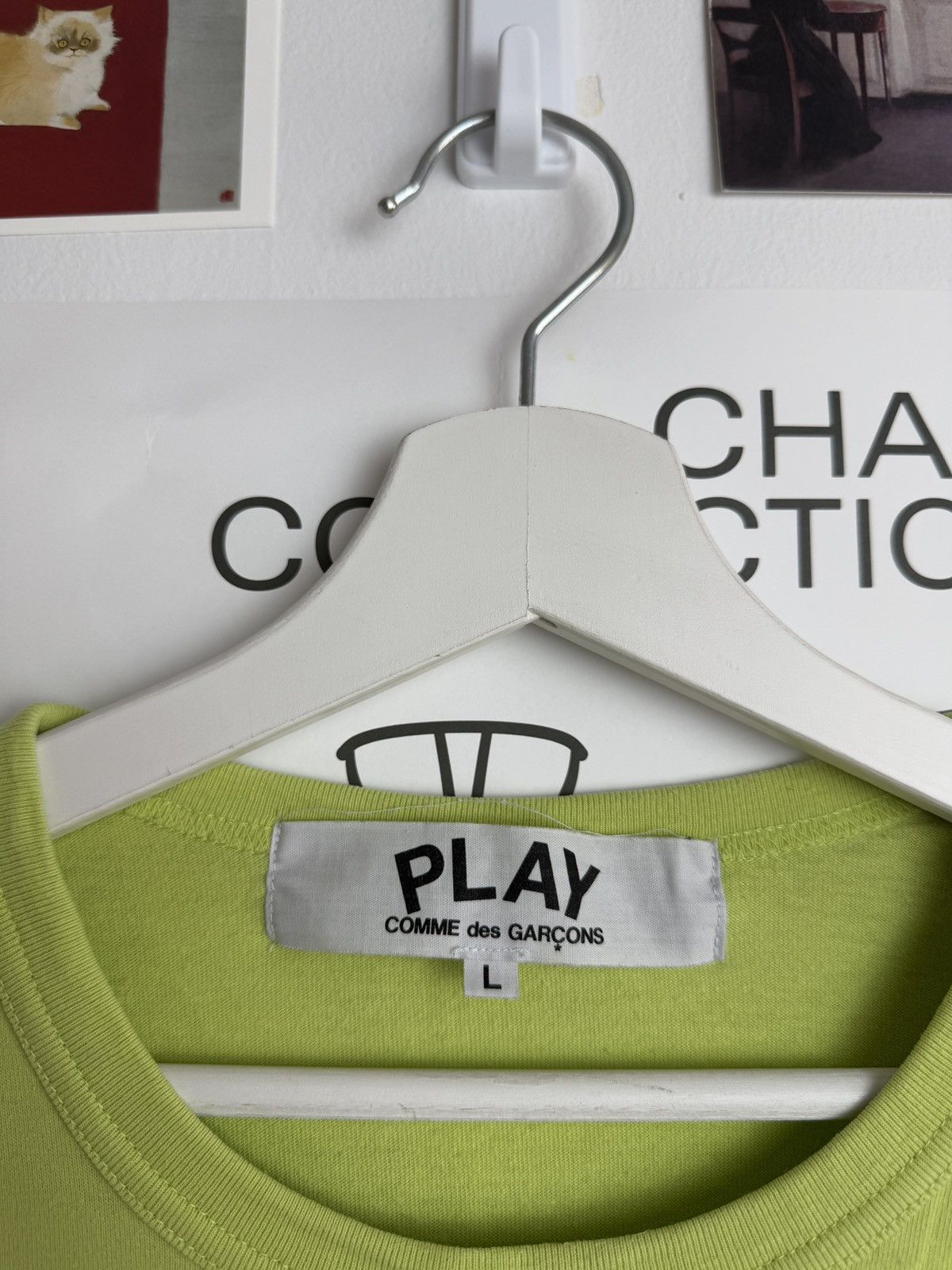 Comme des Garcons × Comme des Garcons PLAY × Designer Comme Des Garçons Play green t-shirt L Japan archive designer Size US L / EU 52-54 / 3 - 5 Thumbnail