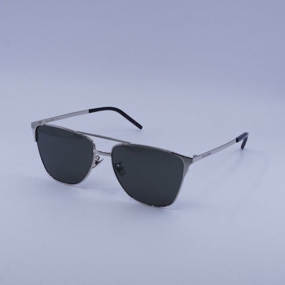 Saint Laurent Paris Saint Laurent SL280 003 Sunglasses Silver Aviator Frame Size ONE SIZE - 8 Thumbnail