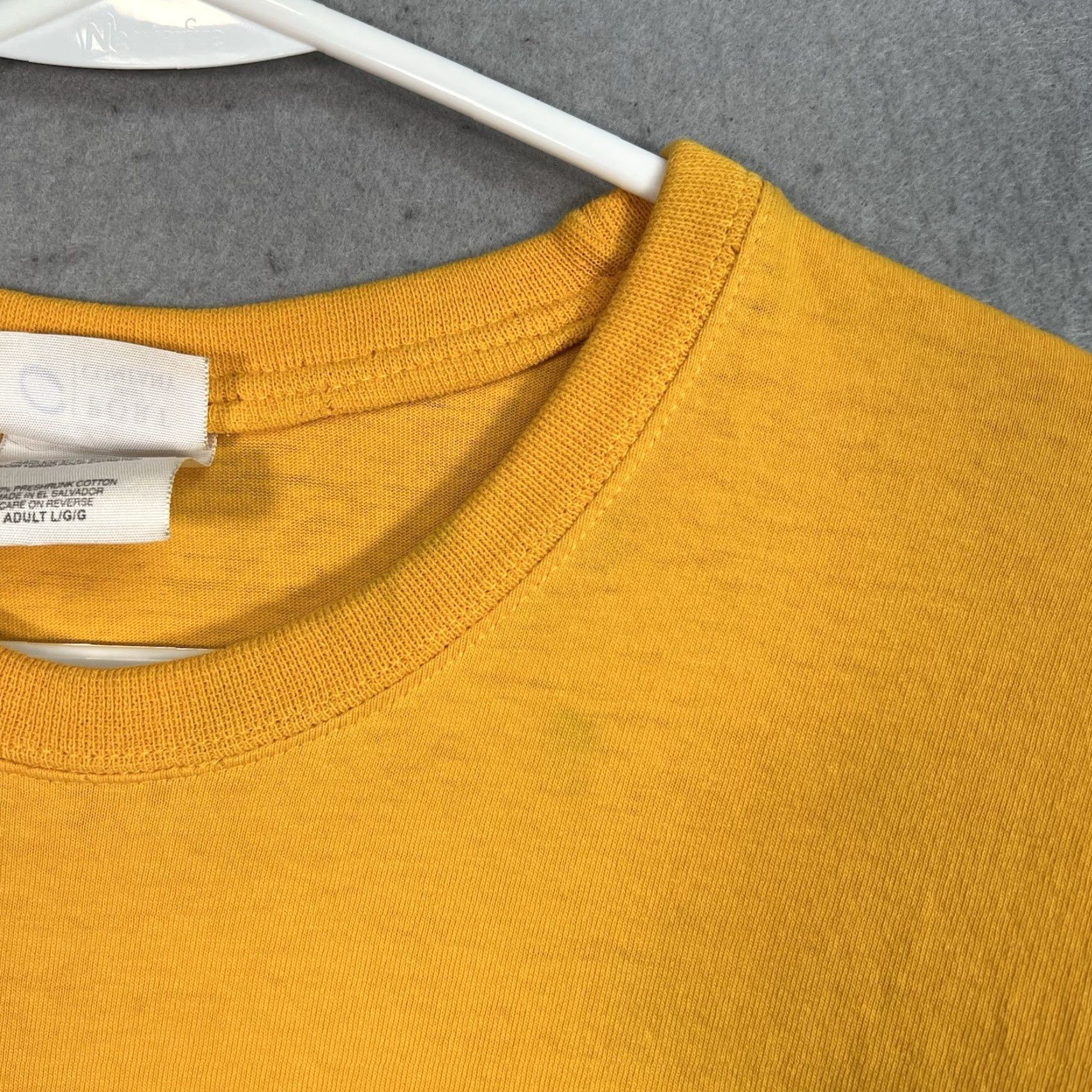 Port & Company VINTAGE Polar Bear Grand Tour Motorcycle T Shirt Adult Large Yellow Long Sleeve Mens Size US L / EU 52-54 / 3 - 5 Thumbnail