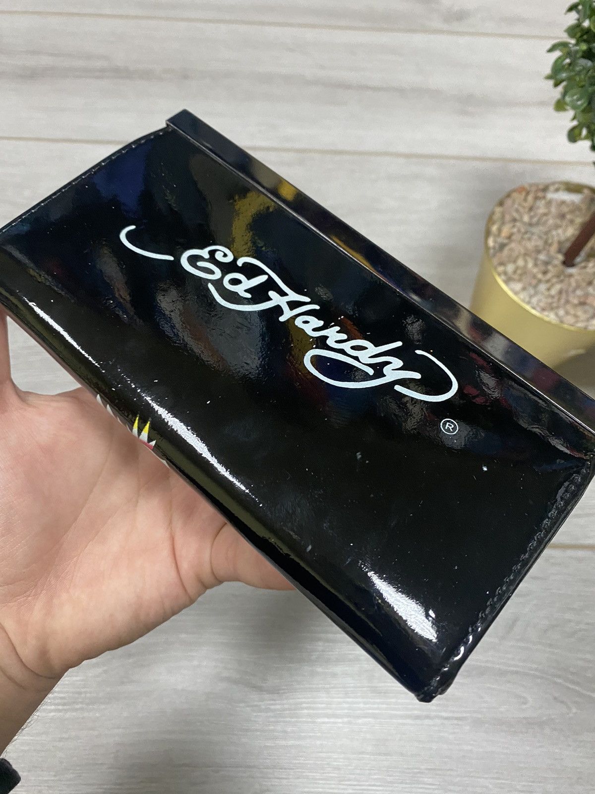 Ed Hardy Ed Hardy tiger 🐯 vintage big logo rhinestones wallet Size ONE SIZE - 3 Thumbnail