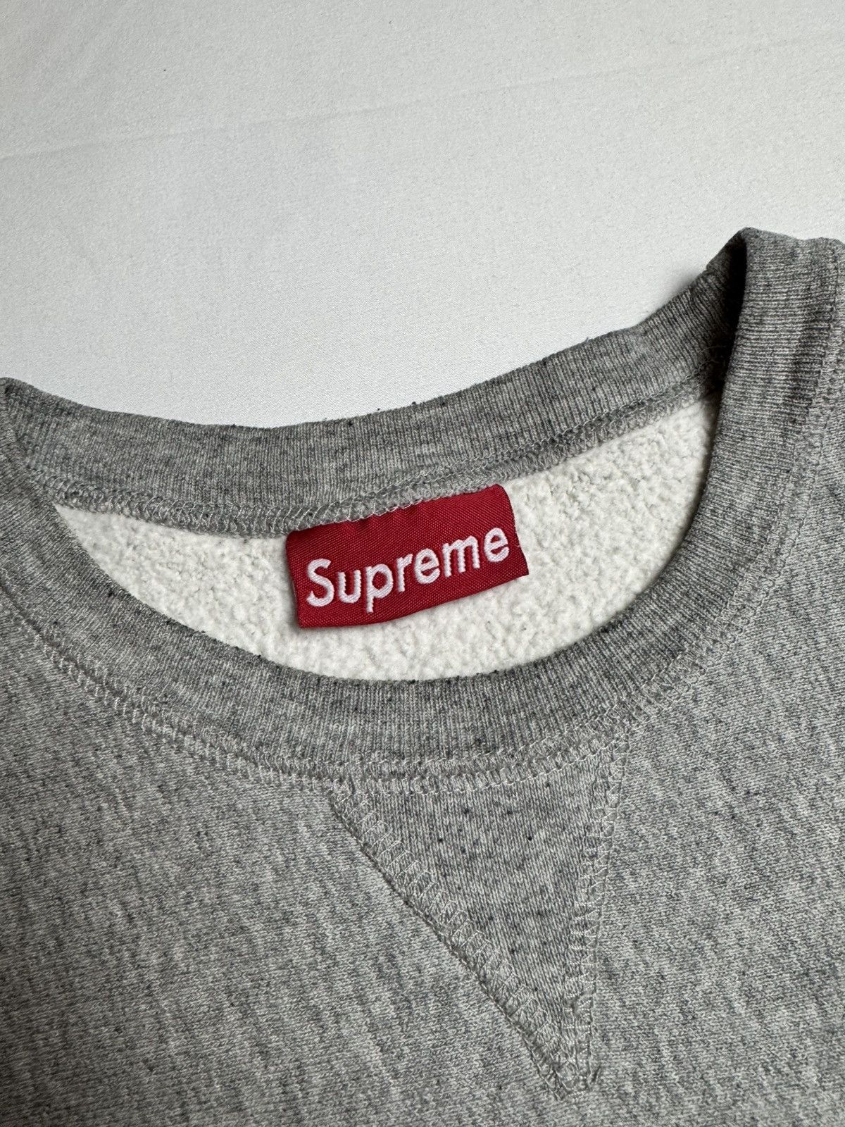 Supreme Supreme Navy on Grey Box Logo Crewneck 1997 Size US L / EU 52-54 / 3 - 4 Thumbnail