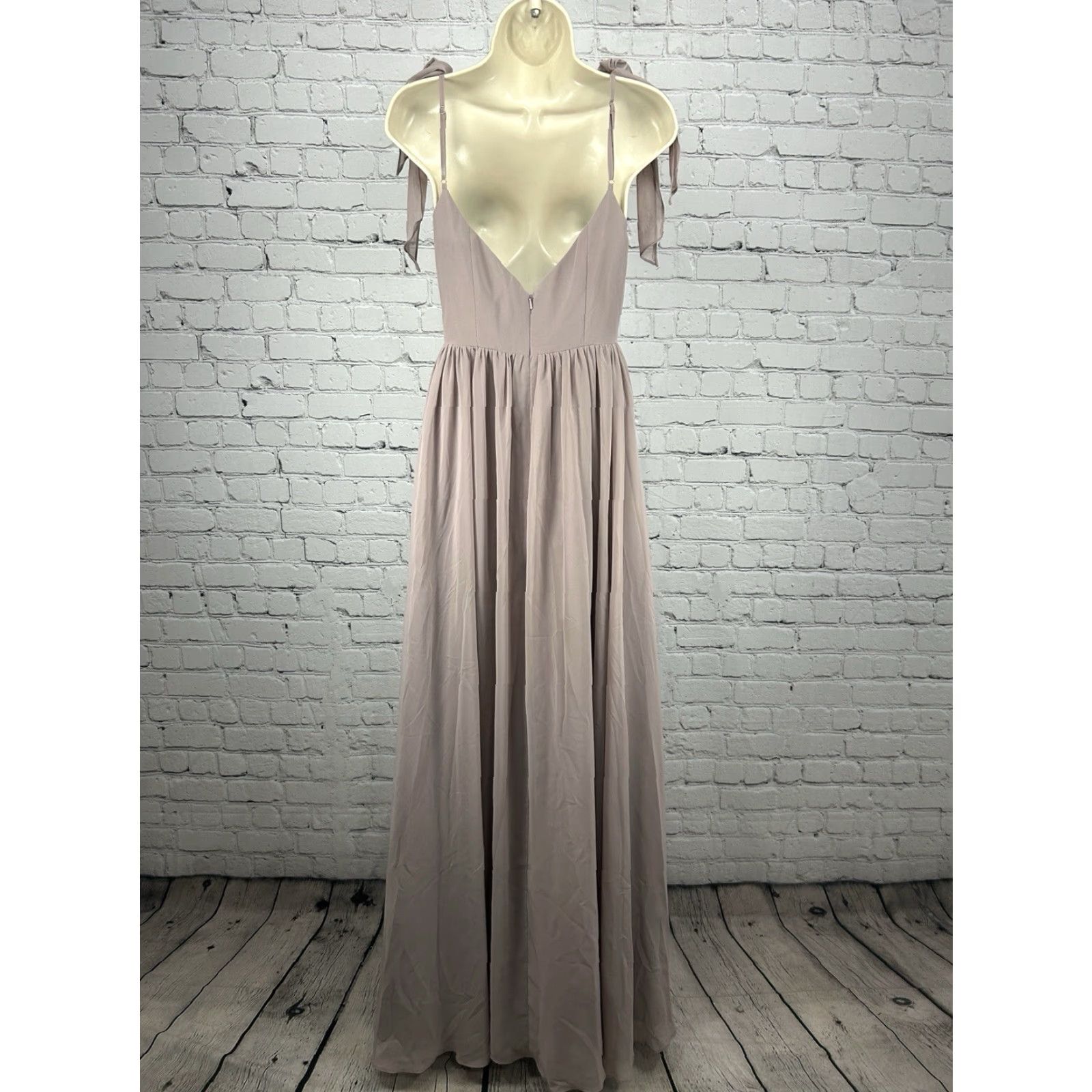 burnt orange chiffon bridesmaid dresses Burnt Orange Chiffon Long Bridesmaid Dress 2020 Criss Cross Back Custom Color / 8