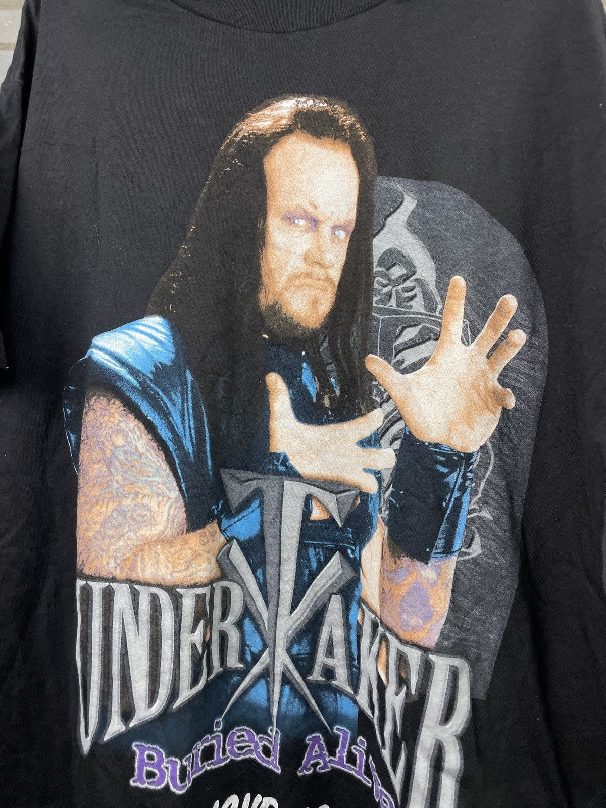 WWF Under Taker Las Vegas rare Wrestling WWF 1998 T-shirt Size US XL / EU 56 / 4 - 5 Thumbnail