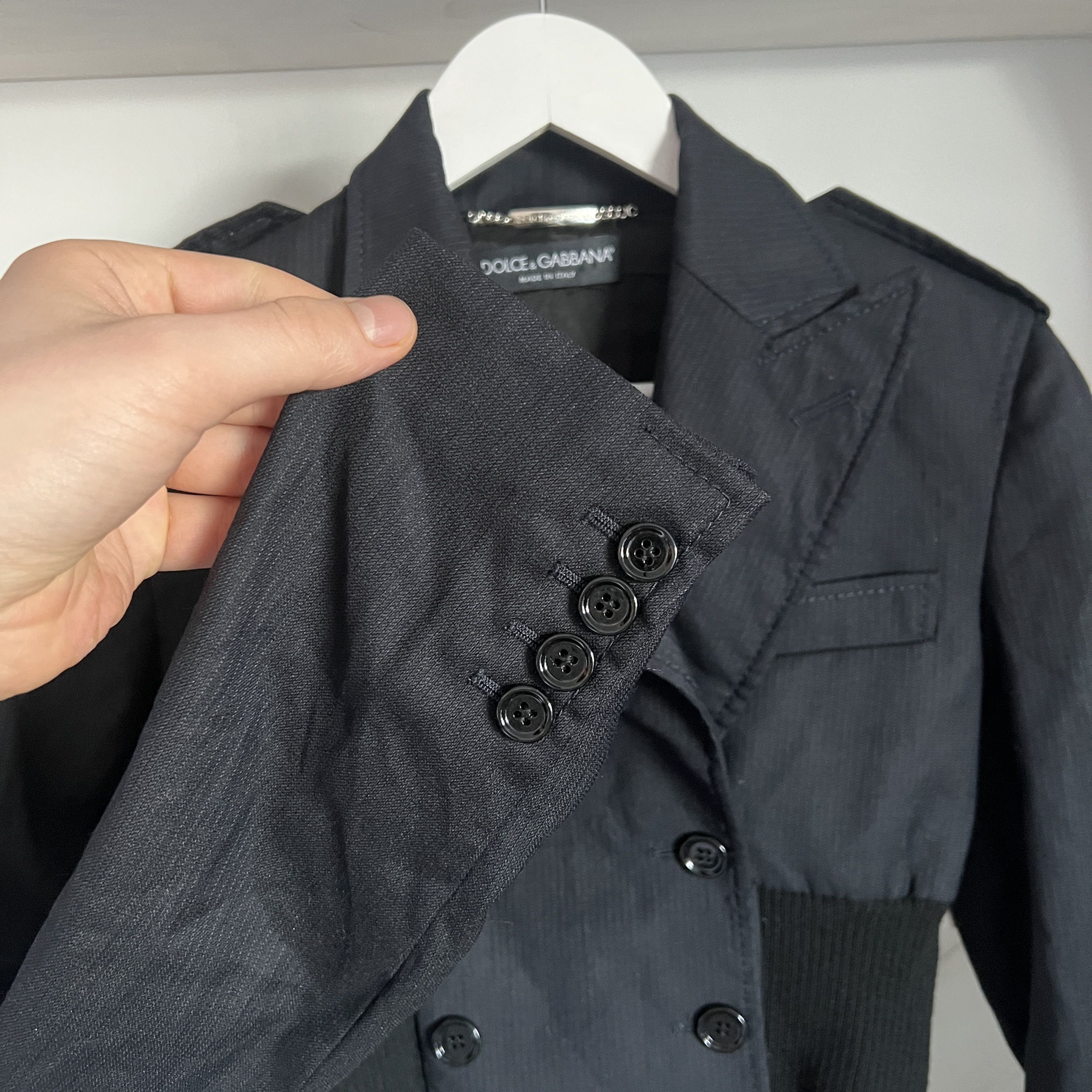 Dolce & Gabbana Women's DOLCE GABBANA Back Wool Blazer Jacket Size XS / US 0-2 / IT 36-38 - 5 Thumbnail