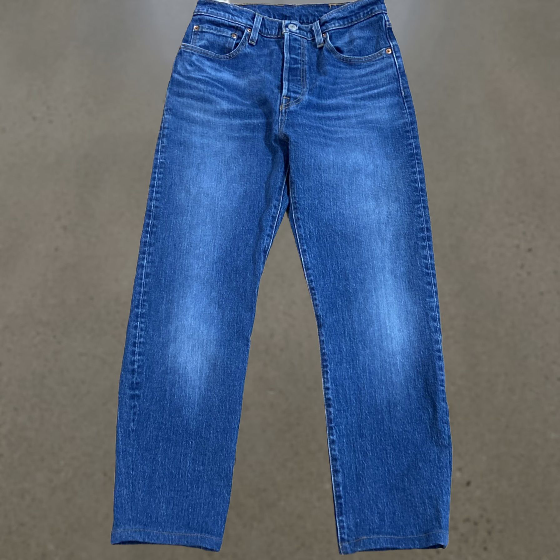 Levi's VINTAGE Levis 501 Jeans Mens 28x32 Blue Original Straight Button Fly Stretch Denim Pants Size US 28 / EU 44 - 1 Thumbnail