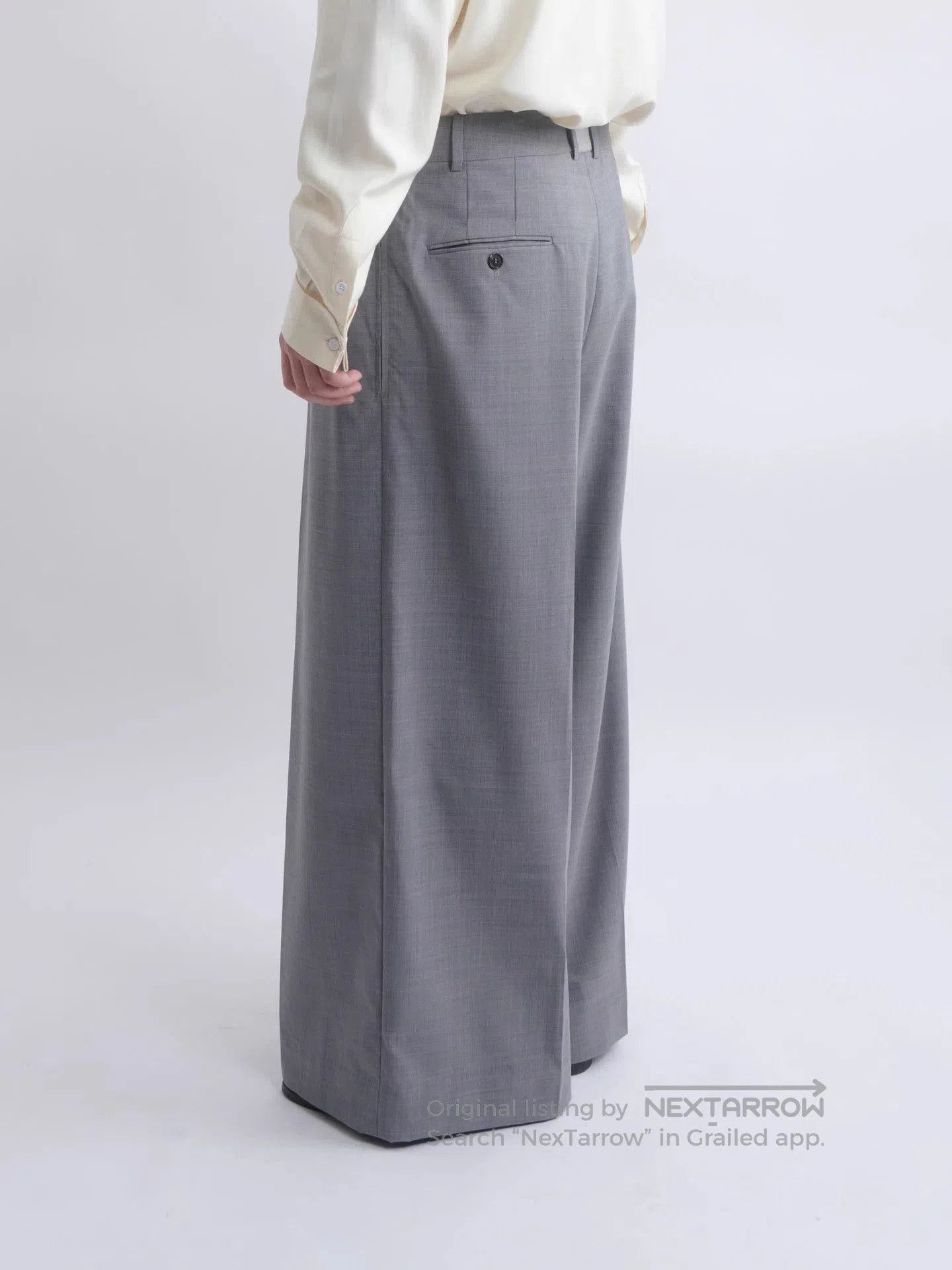 Hed Mayner Gray Wide-Leg Casual Pants Size 32. Size US 32 / EU 48 - 4 Thumbnail