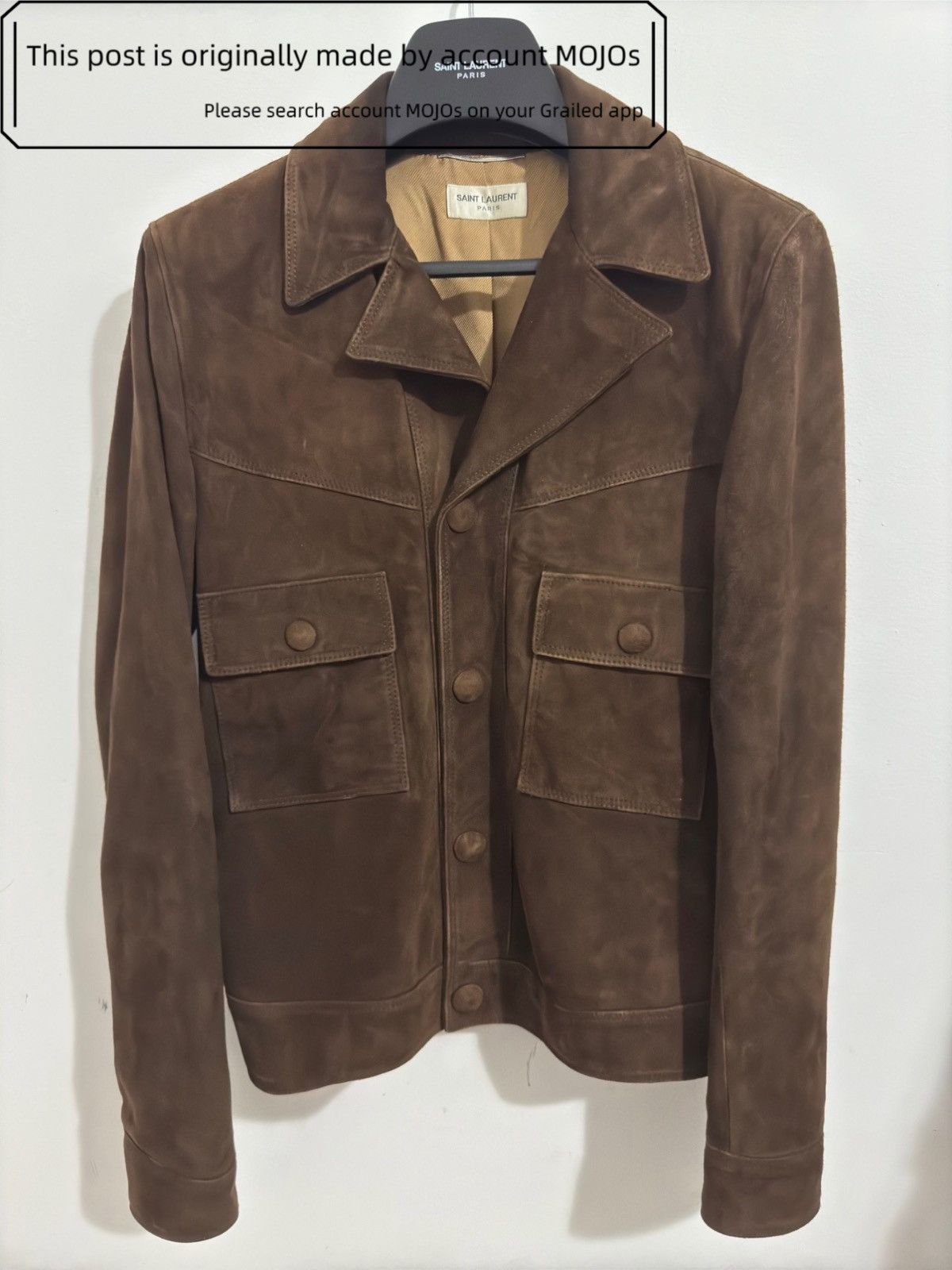 Hedi Slimane × Saint Laurent Paris 15SS Hedi Leopard Suede Trapper