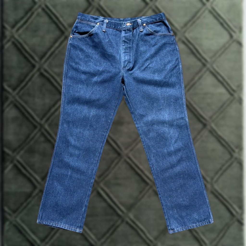 Wrangler VINTAGE Wrangler Cowboy Cut Jeans Blue USA Made Western 38x30 Mens Bootcut 1970s Size US 38 / EU 54 - 1 Thumbnail
