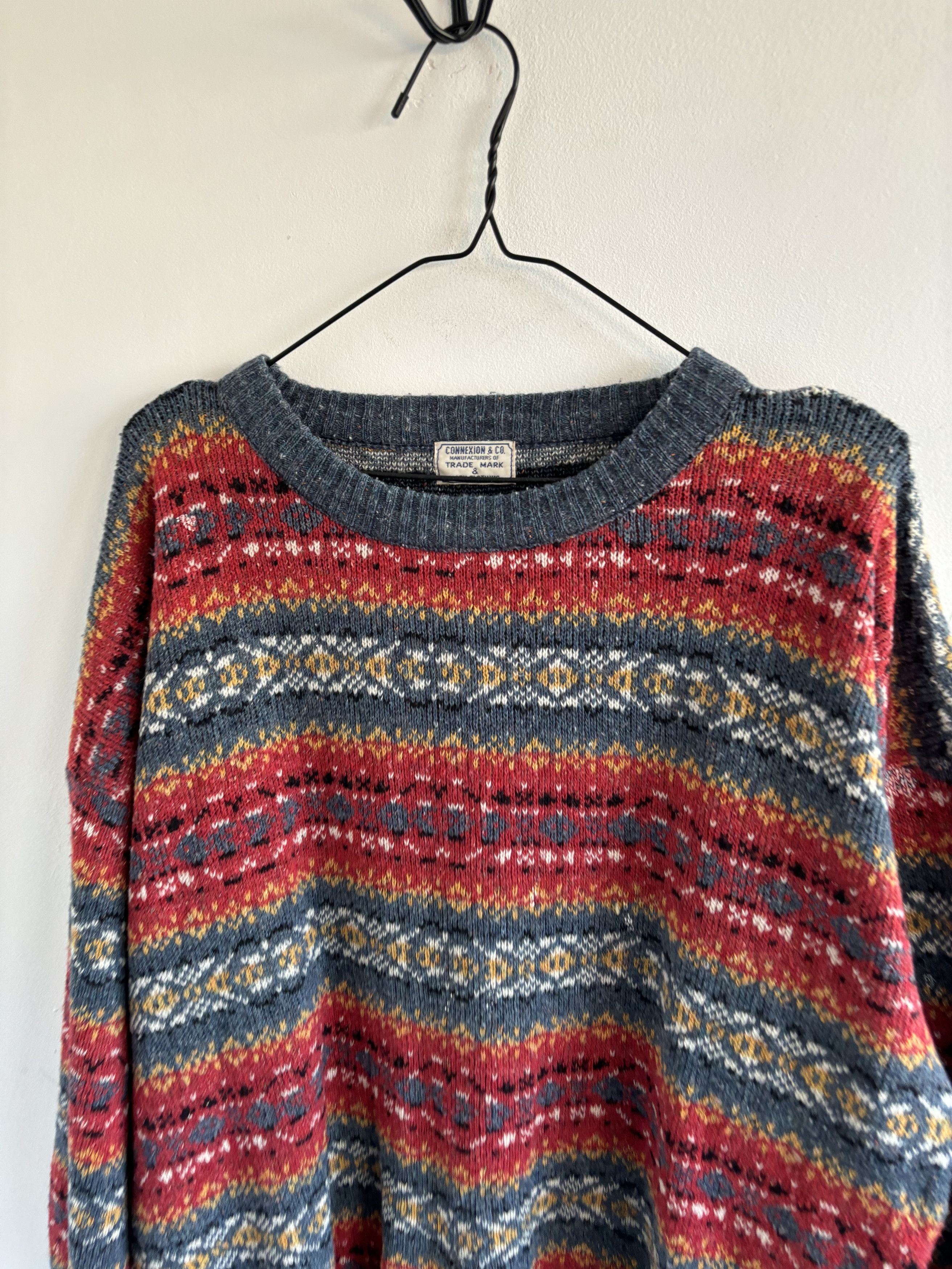 Vintage Vintage Trashed Wool Sweater Size US M / EU 48-50 / 2 - 2 Thumbnail