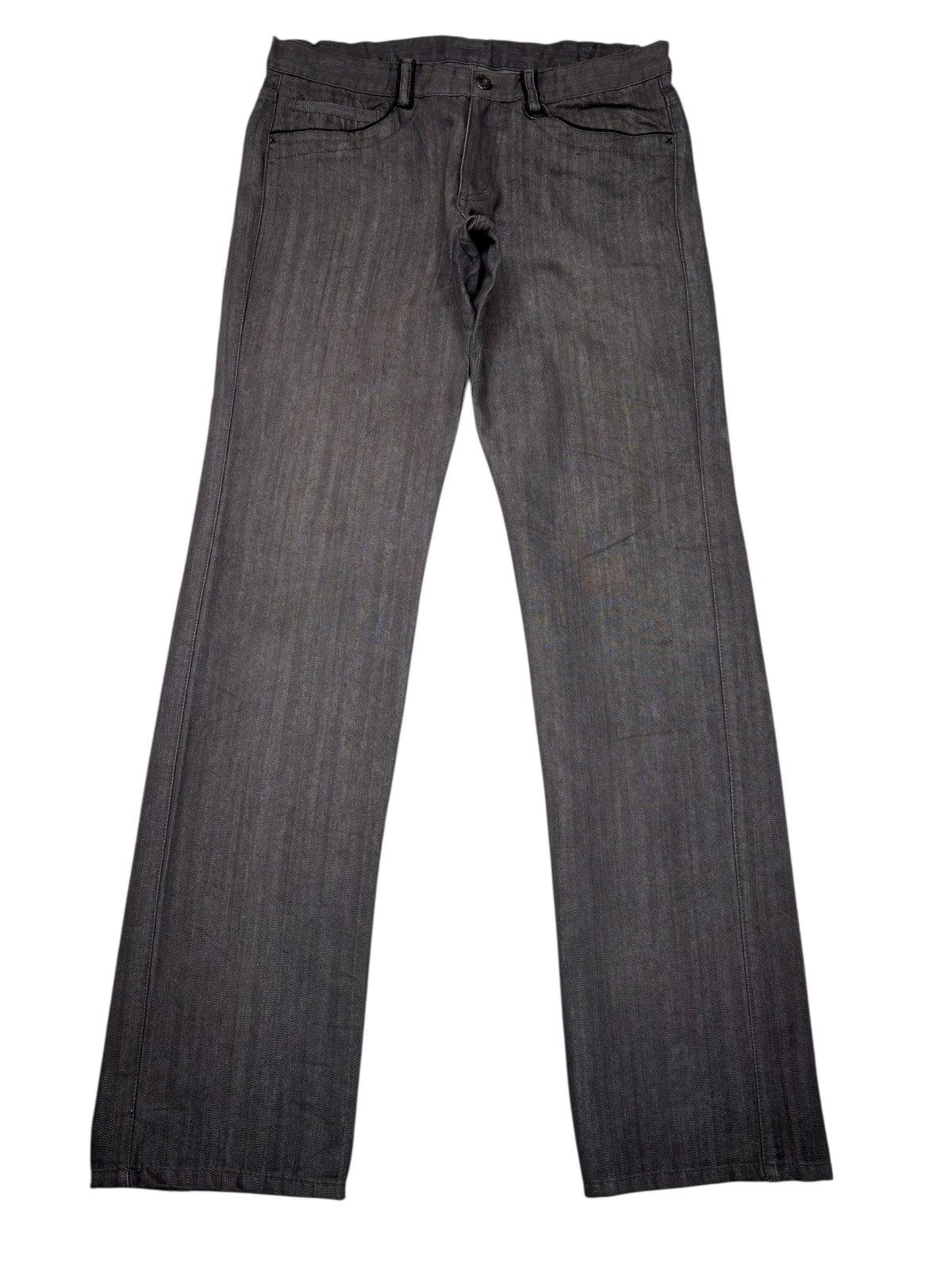 Tornado Mart DEUX CONCEPT LABO GREY STRAIGHT LEG DENIM JEANS Size US 31 - 7 Thumbnail