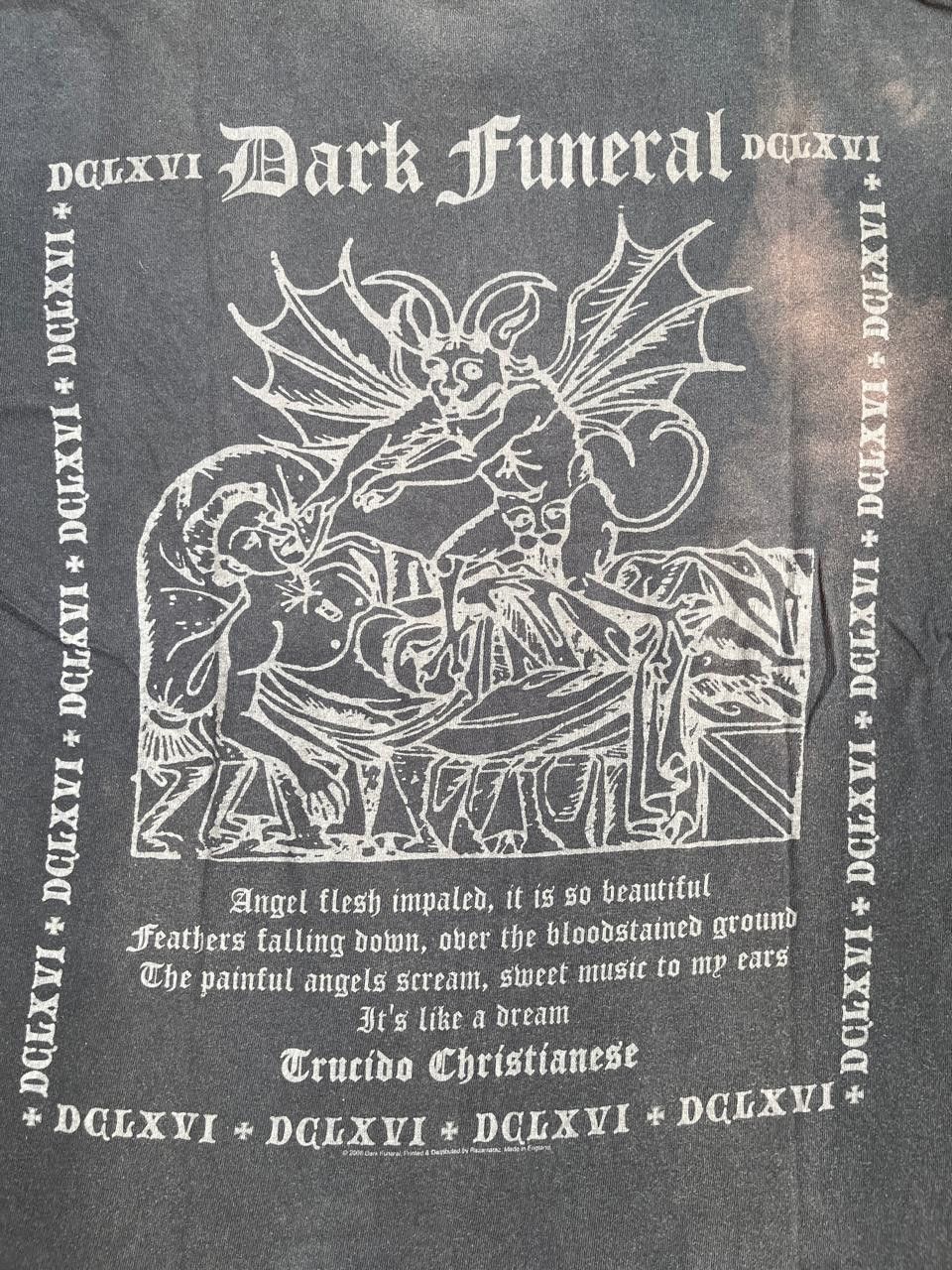 Band Tees Vintage Dark funeral 2000s Black metal tee Size US M / EU 48-50 / 2 - 4 Thumbnail
