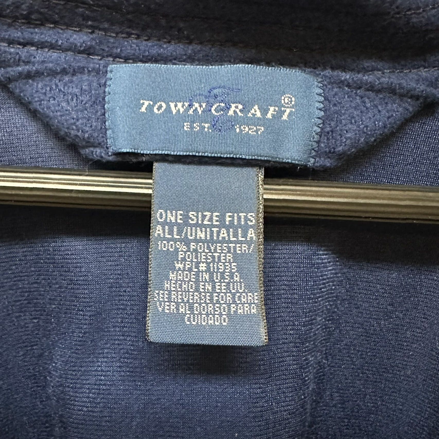 Vintage VINTAGE Towncraft Blue Smoking Lounge Robe House Coat One Size Made in USA Size US L / EU 52-54 / 3 - 3 Thumbnail