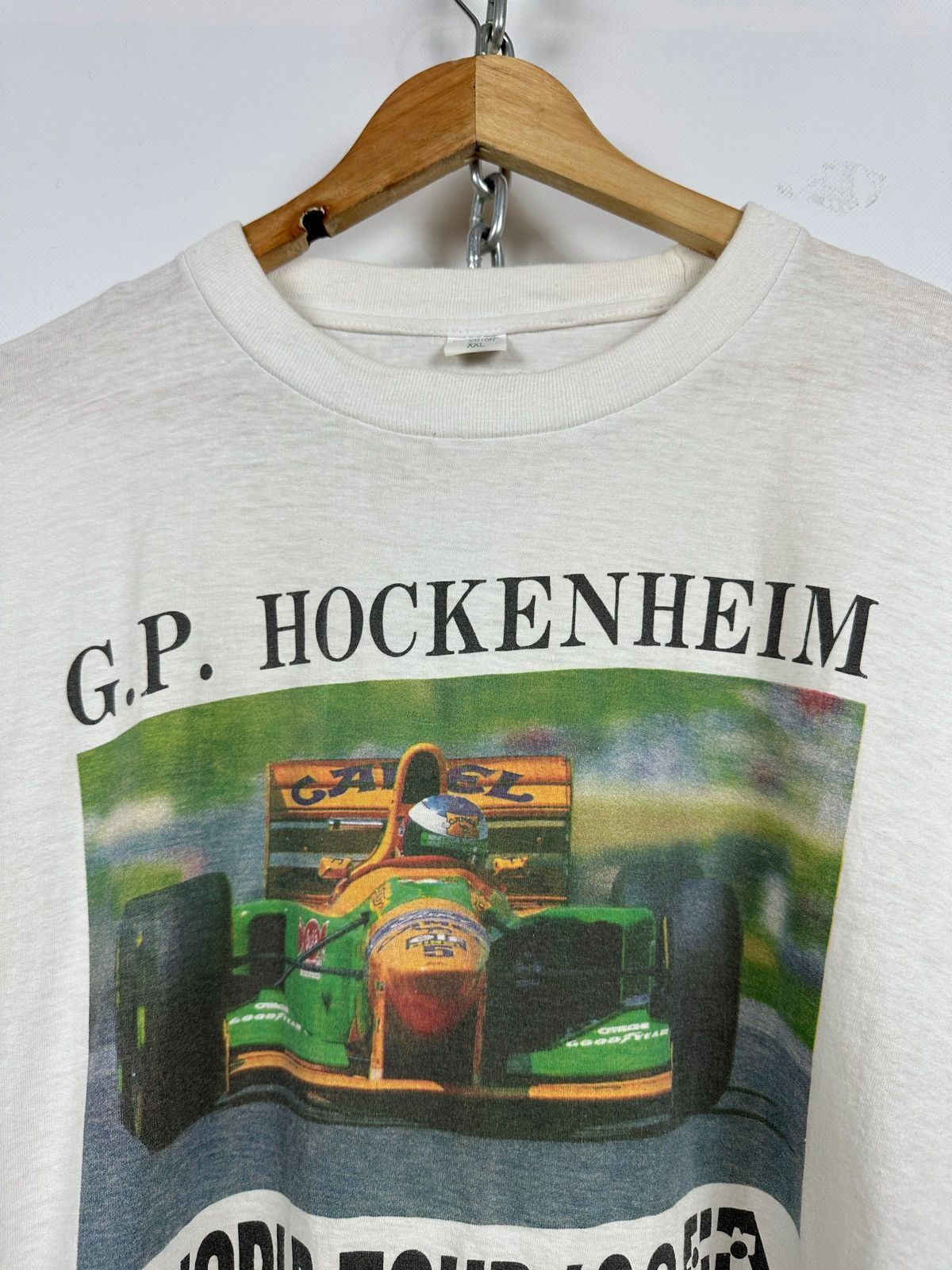Formula 1 1993 Vintage G.P Hockenheim Benetton B193 Ford F1 Tour Tee Size US XXL / EU 58 / 5 - 6 Thumbnail