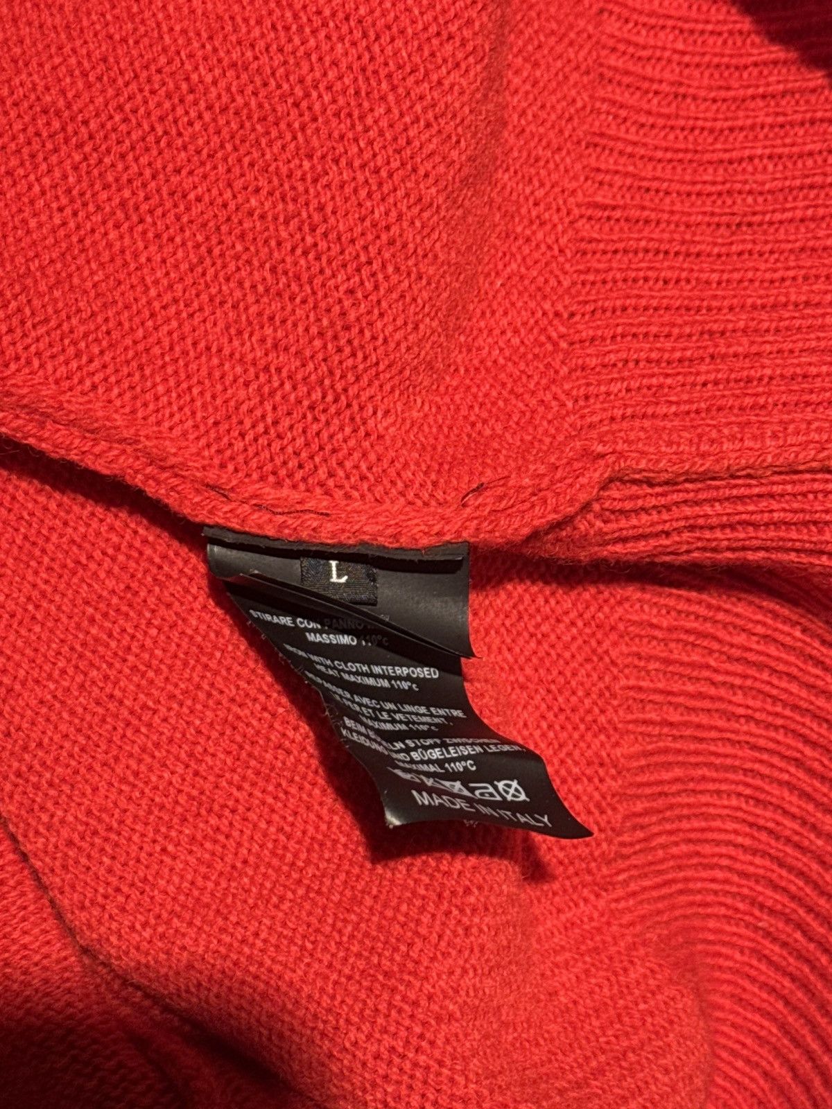 Raf Simons Raf Simons Red velvet sweater Size US L / EU 52-54 / 3 - 4 Thumbnail