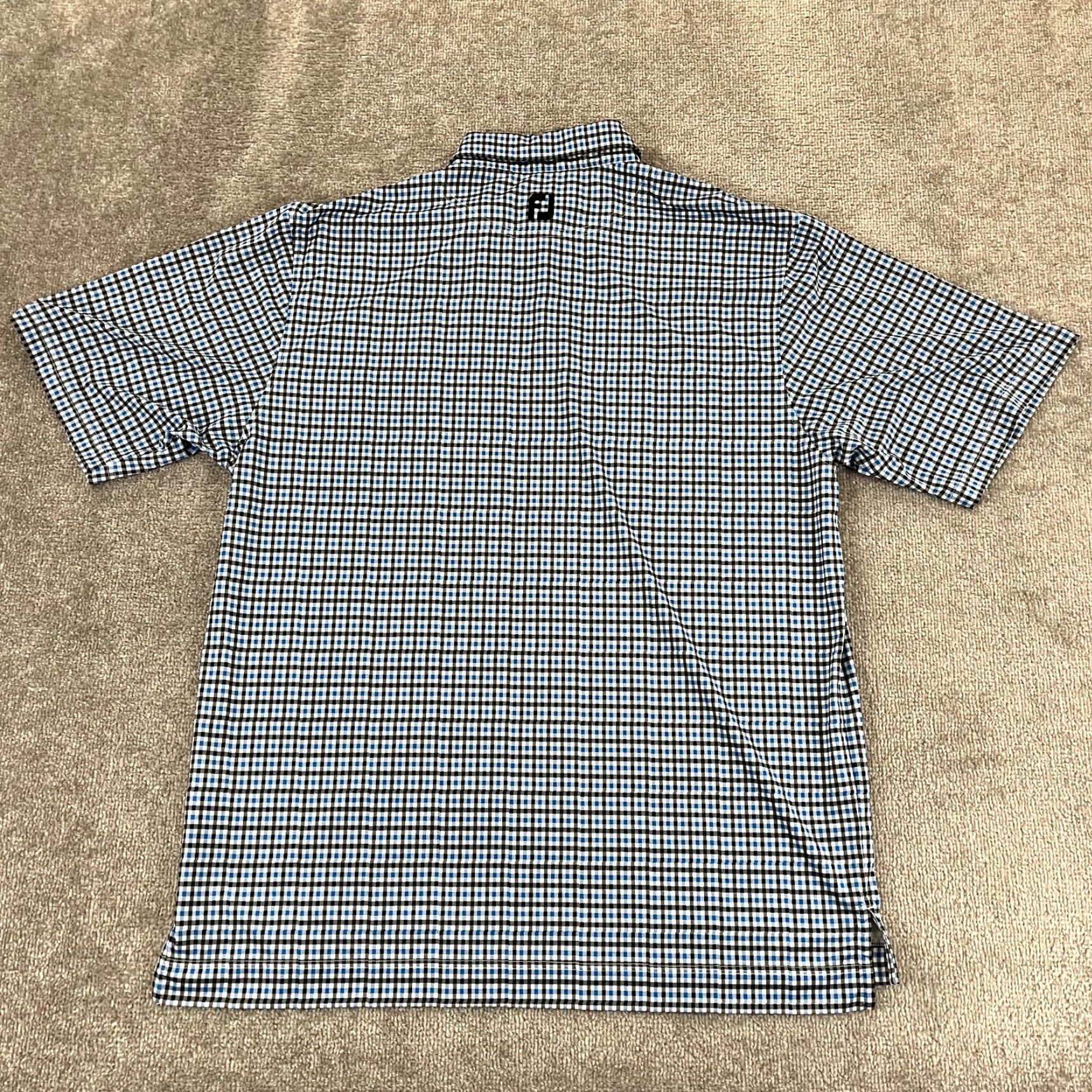 Footjoy FootJoy Polo Shirt Mens XL Blue Black Plaid Eagle Creek Golf Club Sport Polo Size US XL / EU 56 / 4 - 7 Thumbnail