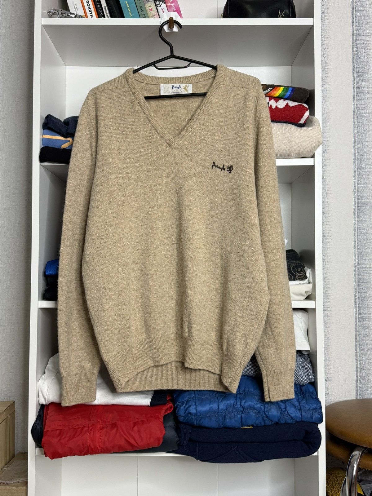 Pringle Of Scotland Pringle Of Scotland Beige wool knit sweater Size US M / EU 48-50 / 2 - 1 Thumbnail