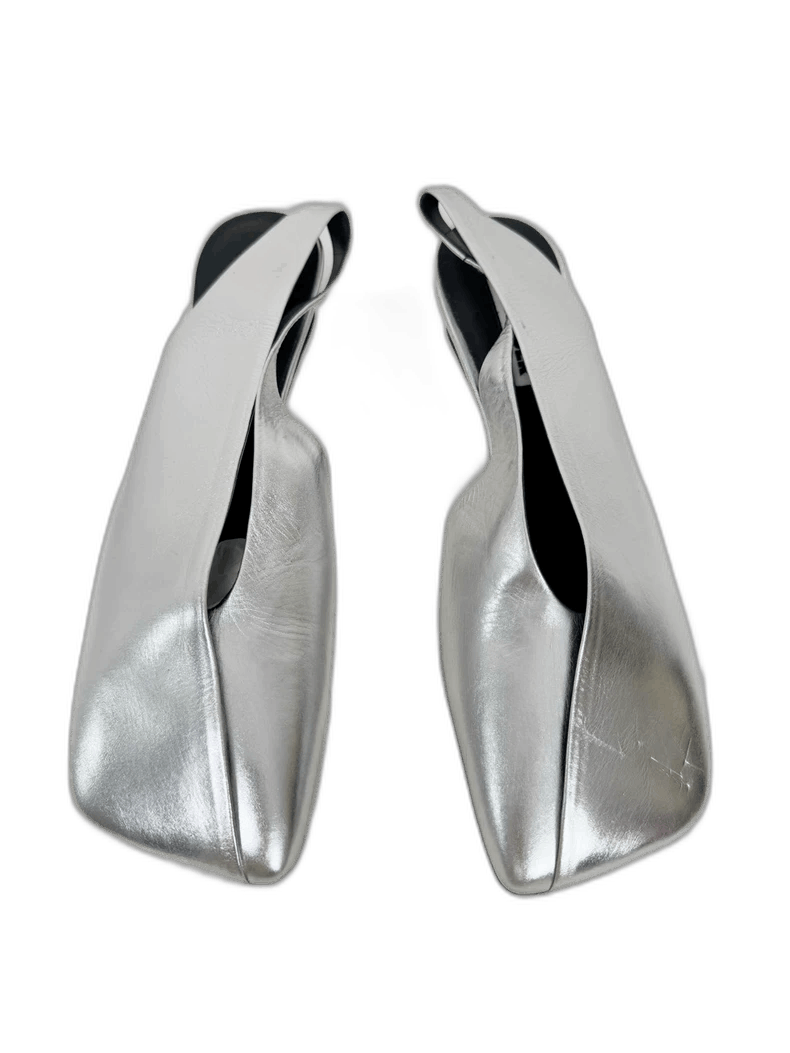 Silver High Heels by Jil Sander Size 37.5