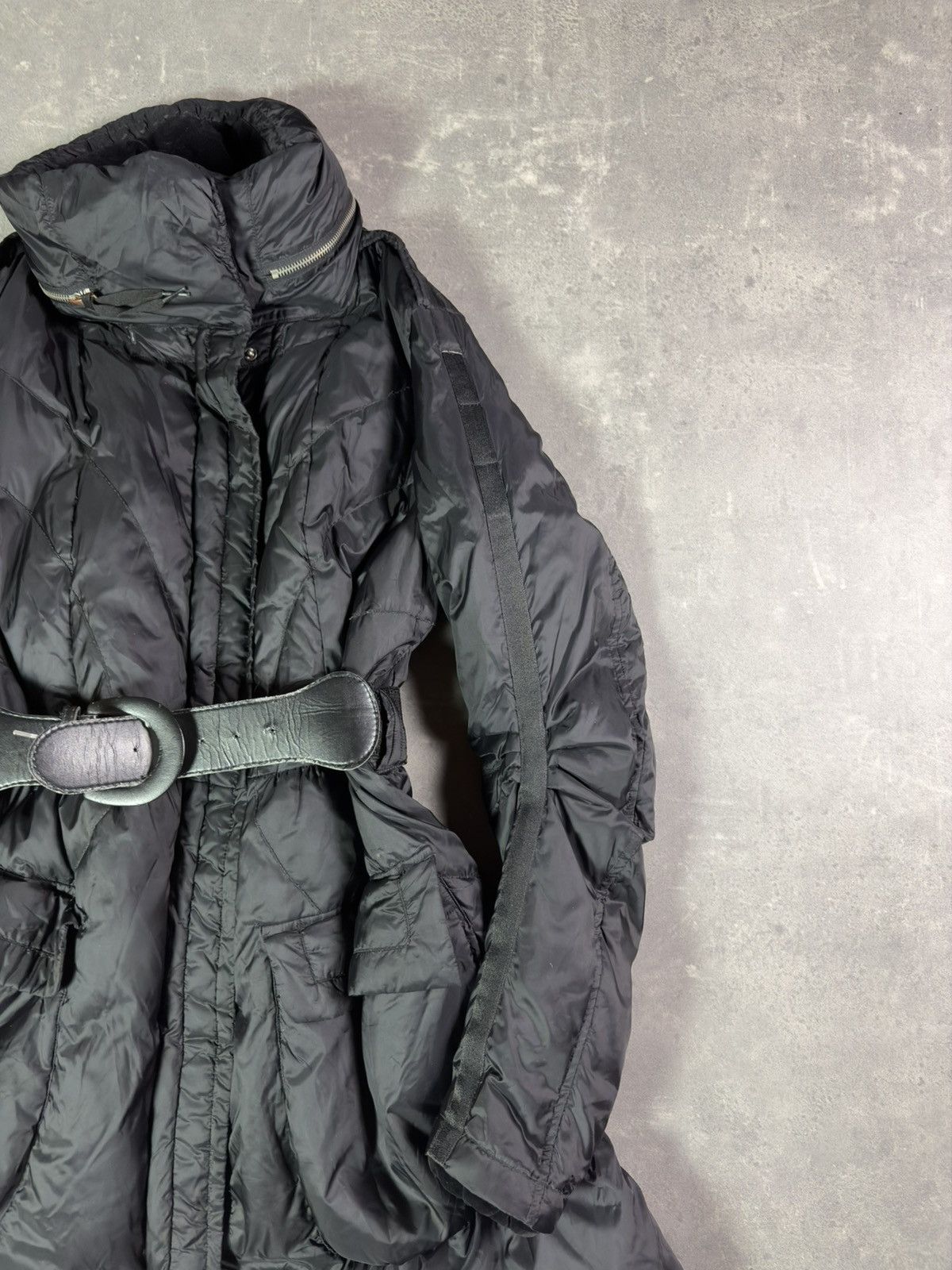 Marithe + Francois Girbaud 00s Marithe + Francois Girbaud Hybrid Hooded Puffer Parka L Size L / US 10 / IT 46 - 9 Thumbnail