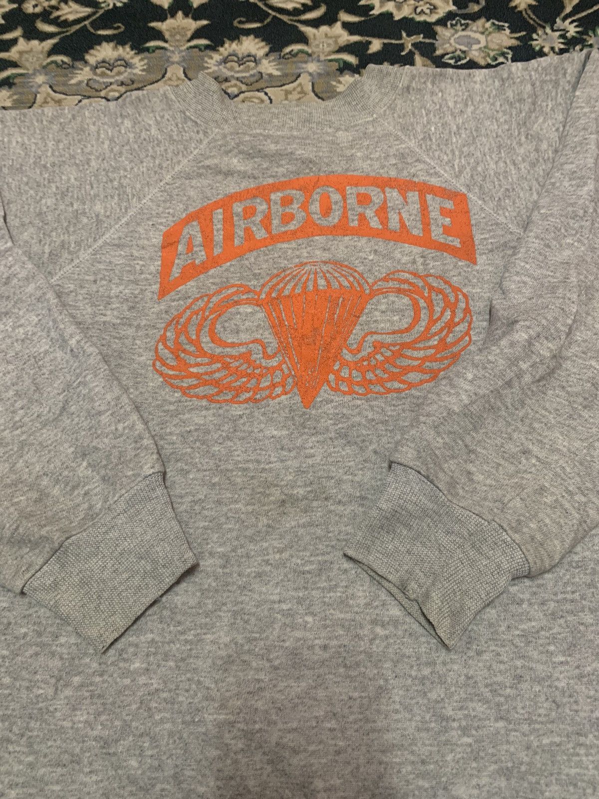 Vintage 70s RARE AIRBONE SWEATSHIRT BIG LOGO Size US S / EU 44-46 / 1 - 4 Thumbnail