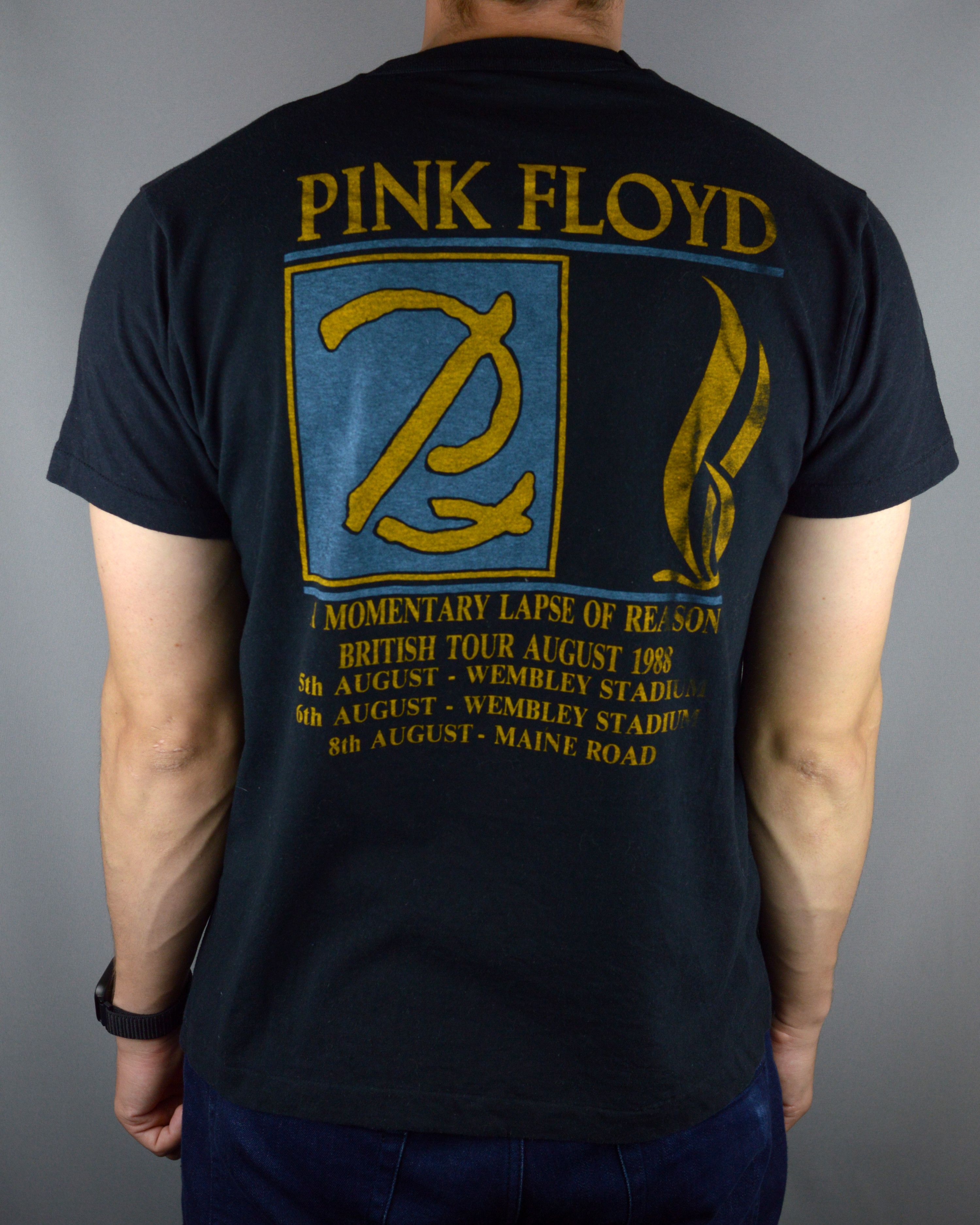 Band Tees Pink Floyd A Momentary Lapse Of Reason British Tour 1988 Size US L / EU 52-54 / 3 - 2 Thumbnail