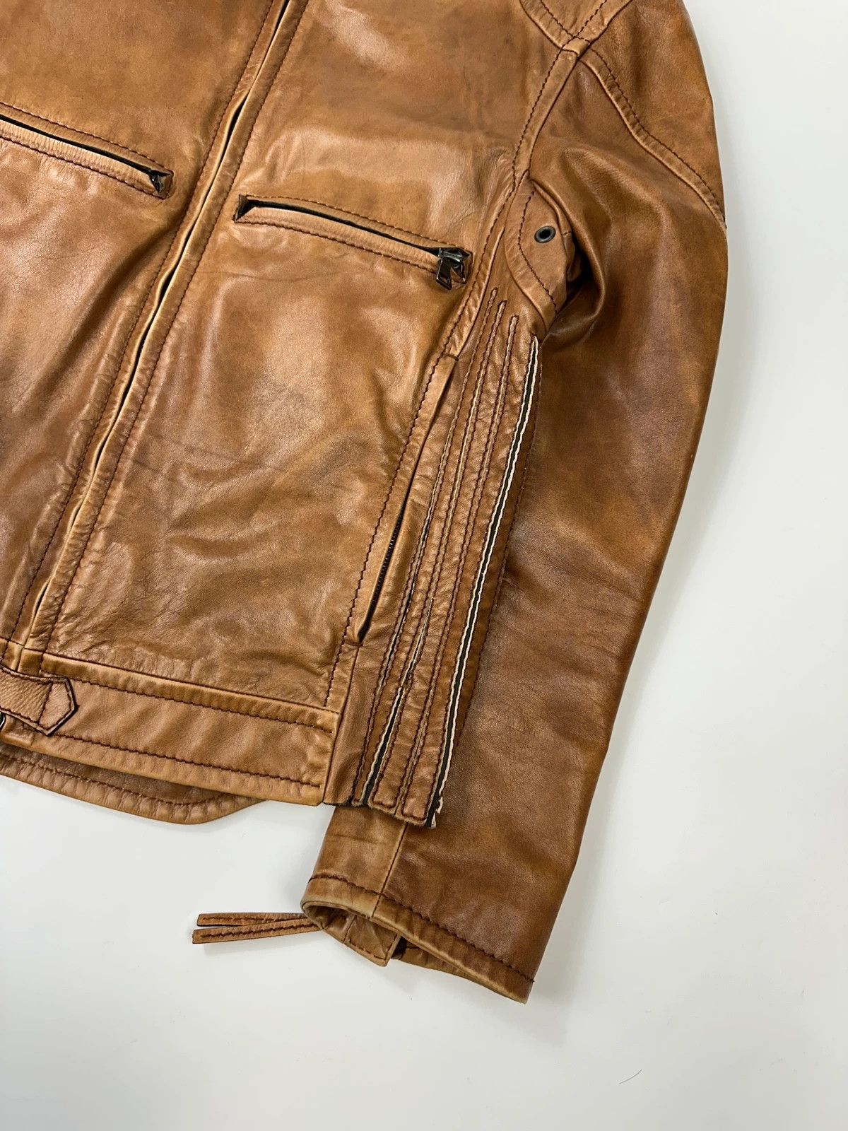 Prada Prada Sport 00’s Sample Brown Leather Jacket CowBoy Size US M / EU 48-50 / 2 - 4 Thumbnail