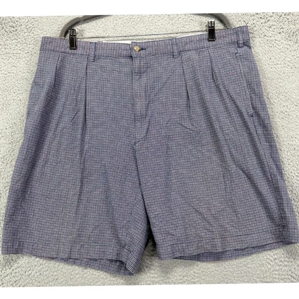 Polo Ralph Lauren Ralph Lauren Khakis Shorts Mens 40 Blue Check Chino Casual Size US 40 / EU 56 - 2 Thumbnail