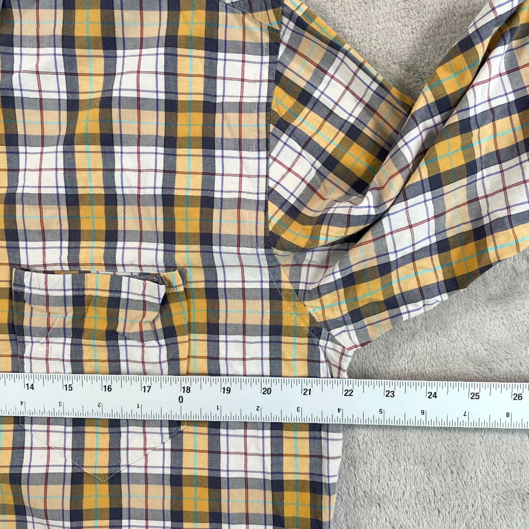 Billy Reid Billy Reid Tuscumbia Shirt Men Large Multicolor Plaid Button-Up Long Sleeve Casual Preppy Size US L / EU 52-54 / 3 - 5 Thumbnail