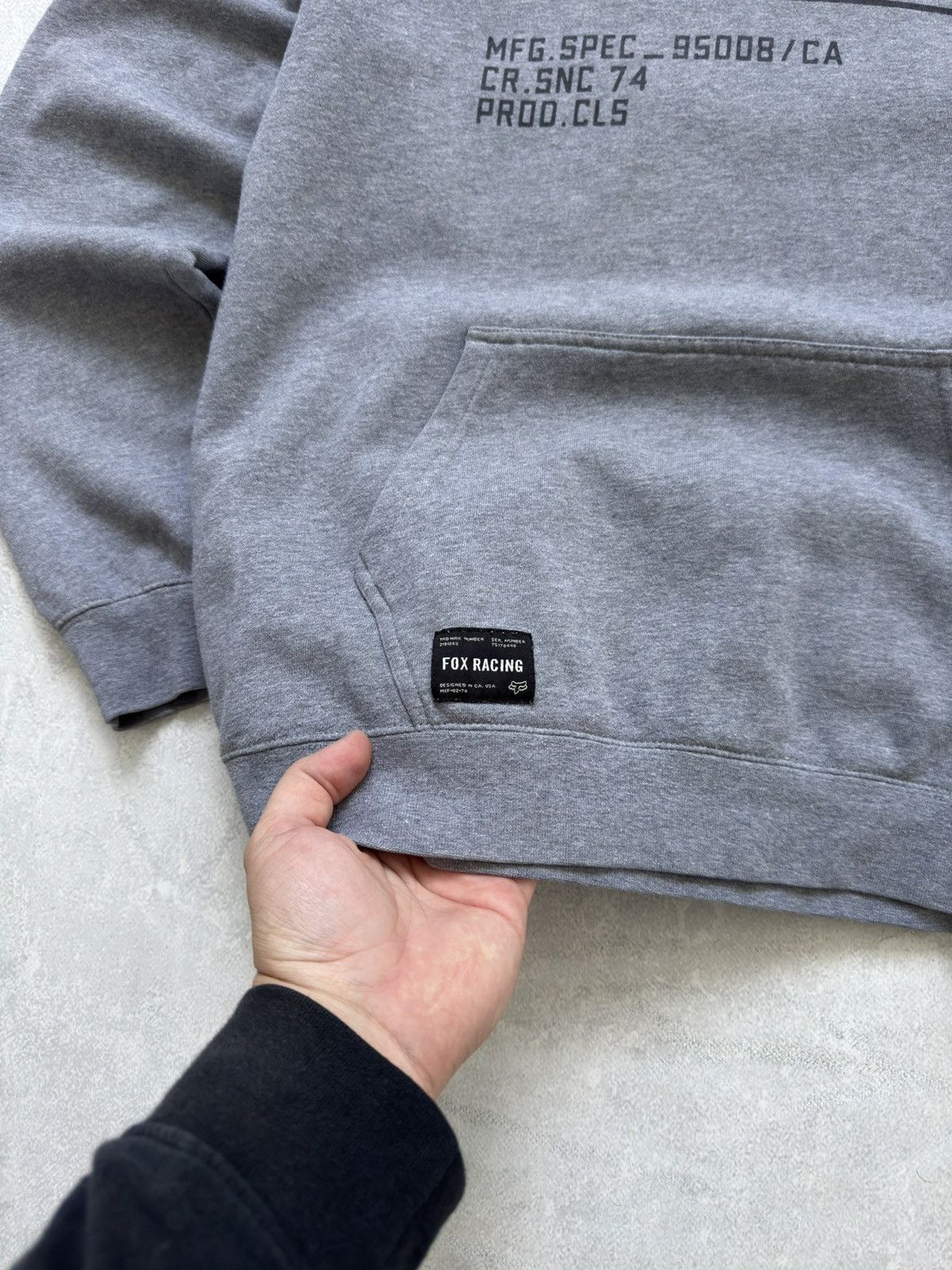 Fox Racing Vintage Fox Racing Gray Hoodie Monster Non Stop Pullover Size US M / EU 48-50 / 2 - 2 Thumbnail