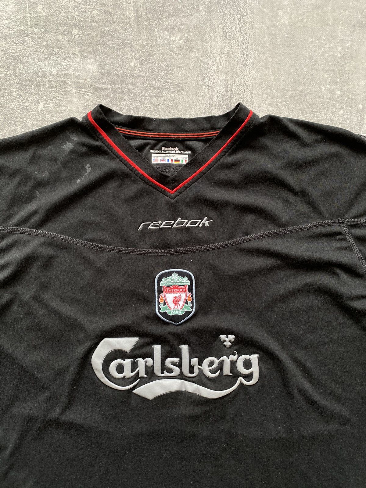 Vintage Vintage 2002/2003 FC Liverpool Carlsberg Reebok Rare T-shirt Size US XL / EU 56 / 4 - 3 Thumbnail