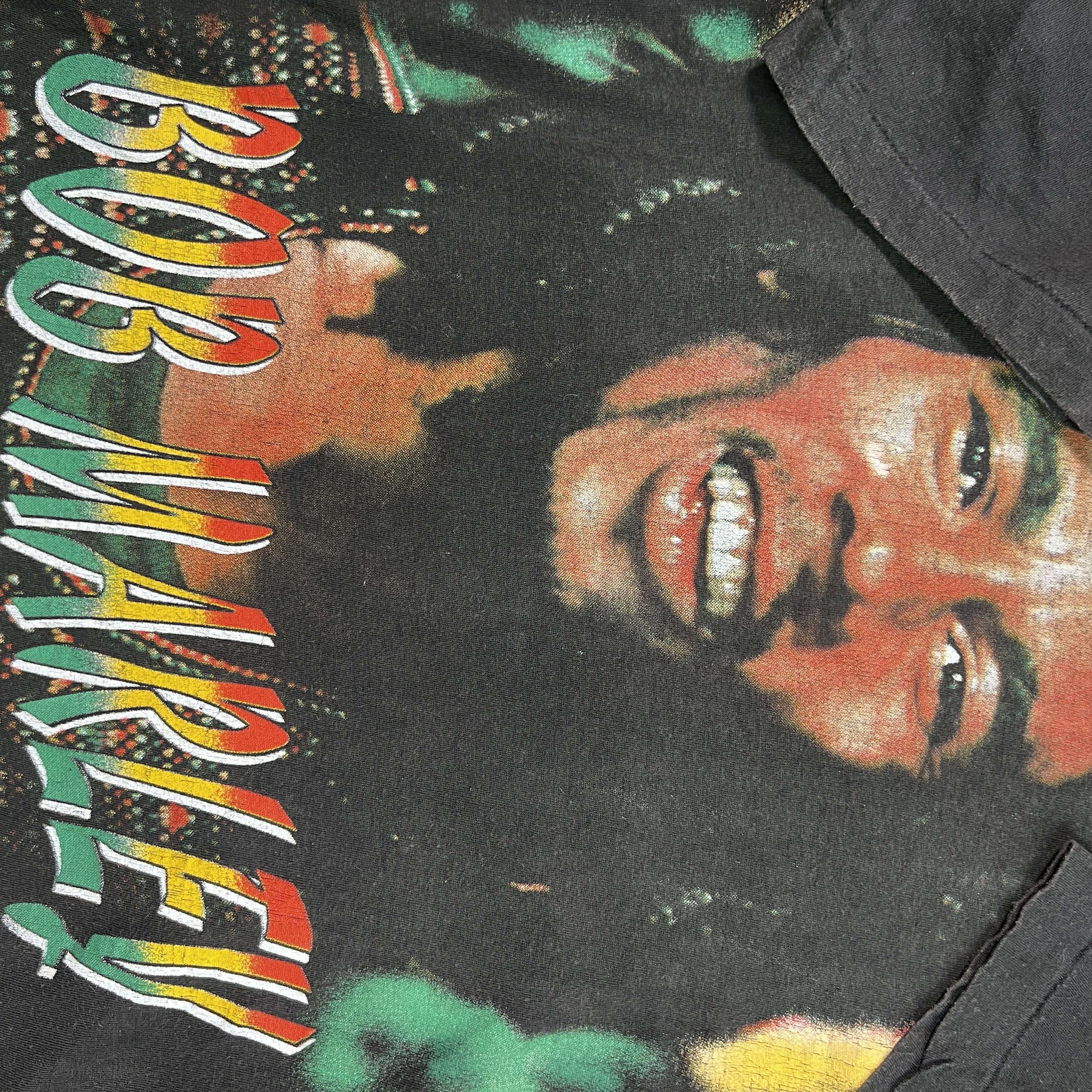 Vintage Bob Marley vintage 90s black print S Size US S / EU 44-46 / 1 - 7 Thumbnail