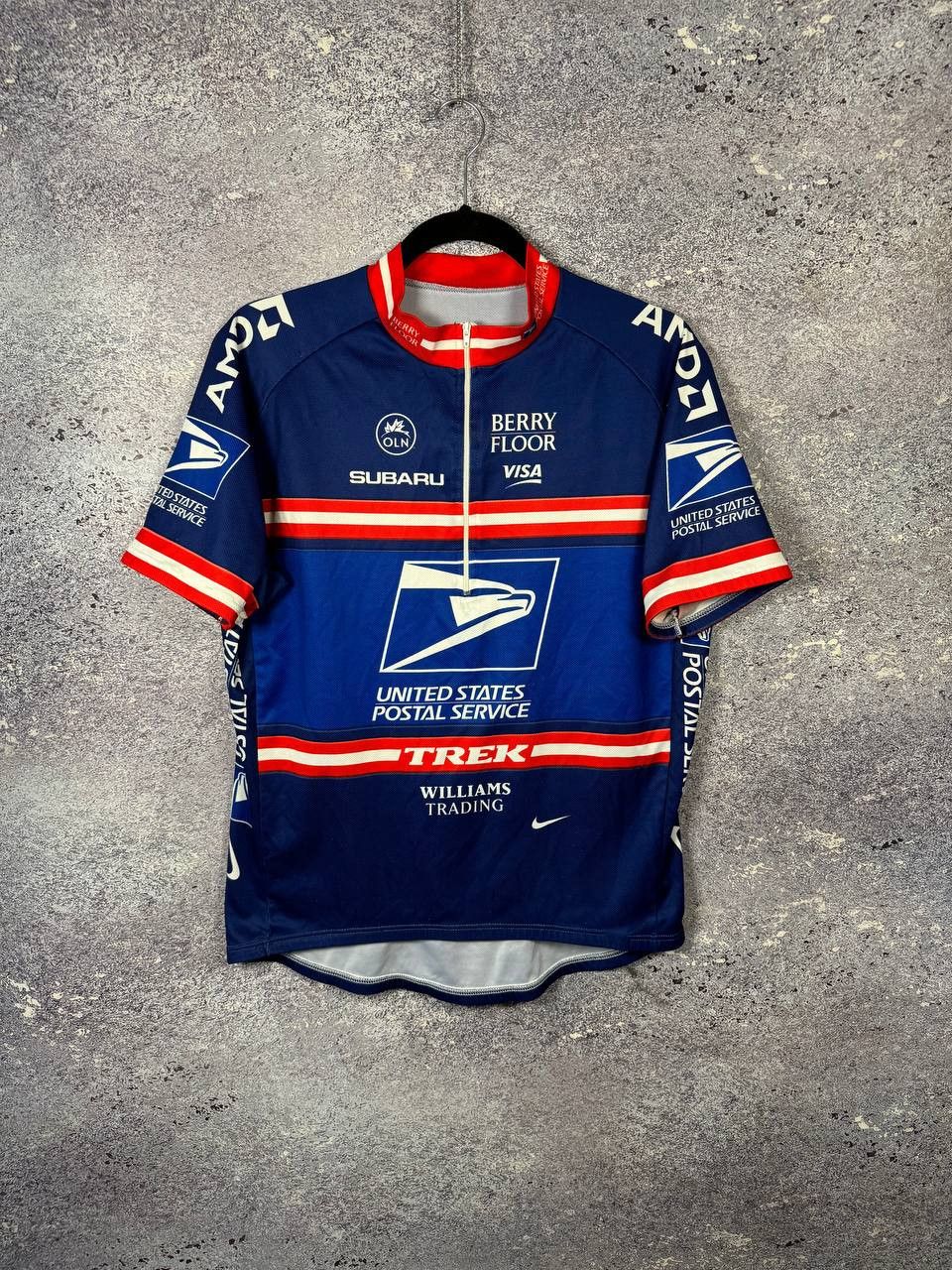 Bicycle × Nike × Vintage Nike Cycling US Jersey 2004 Trek Tour De France T Weisel Size US XL / EU 56 / 4 - 1 Thumbnail