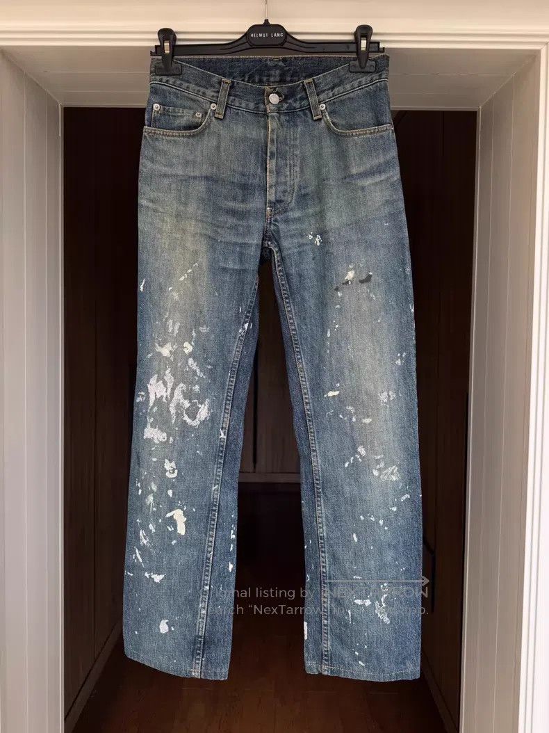 Helmut Lang Helmut Lang Splatter Denim Pants Size US 28 / EU 44 - 2 Thumbnail
