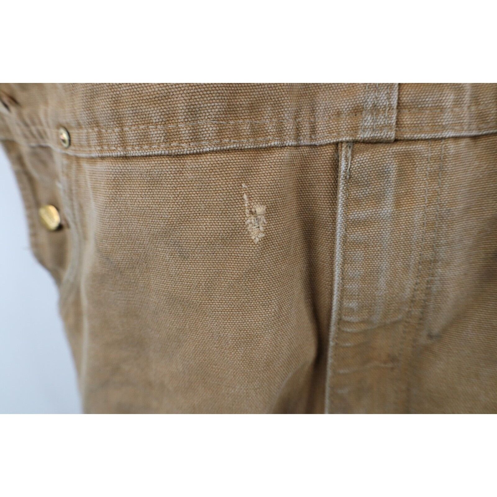 Carhartt × Vintage Vintage Carhartt Thrashed Canvas Double Knee Overalls Size US 36 / EU 52 - 10 Thumbnail