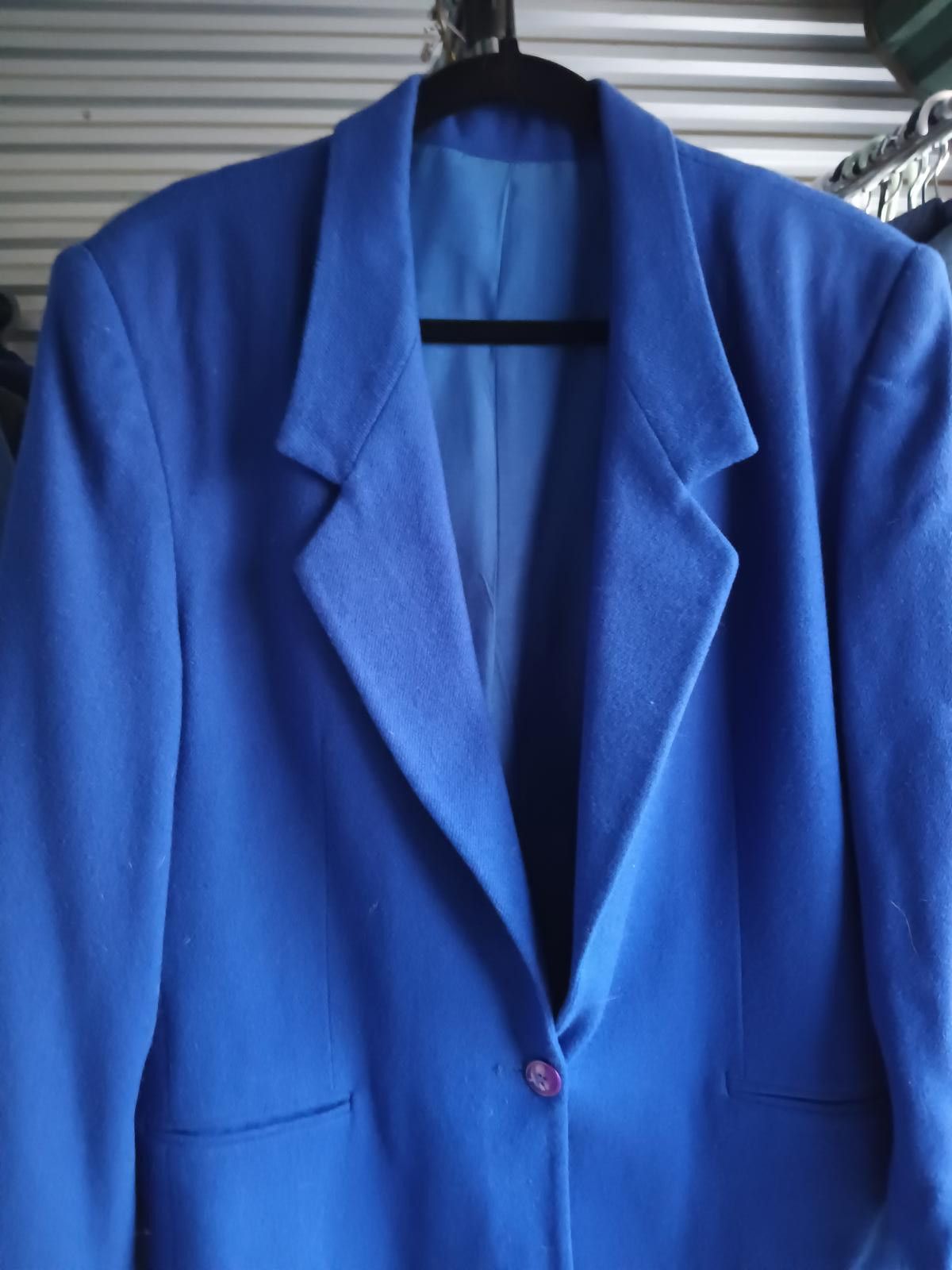Designer Stylish Blue Blazer by Cross Country Fashion Size M / US 6-8 / IT 42-44 - 2 Thumbnail