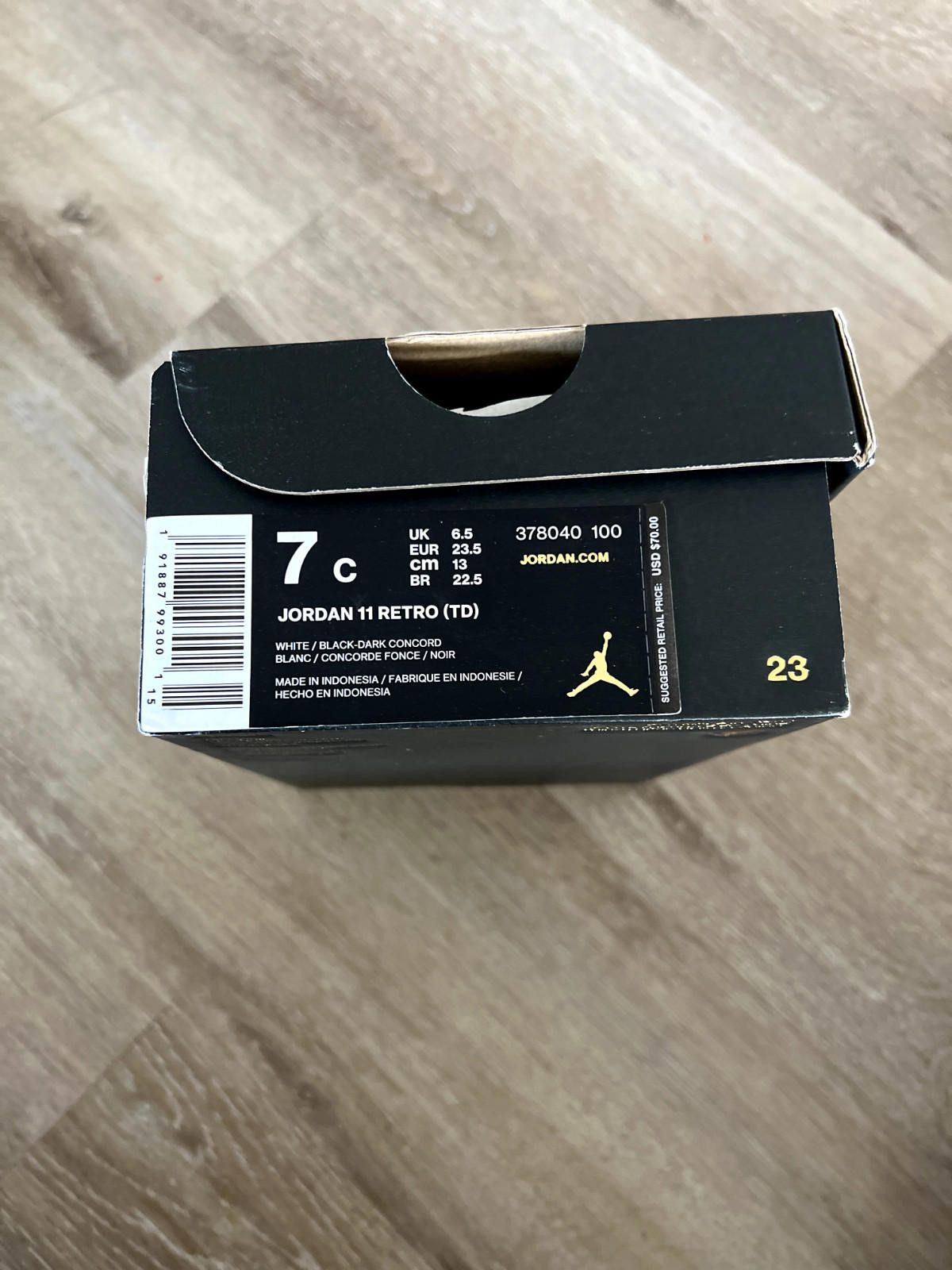 Jordan Brand Nike Air Jordan 11 XI Retro TD Concord Shoes Toddler 7C Size US 7 / EU 40 - 4 Thumbnail