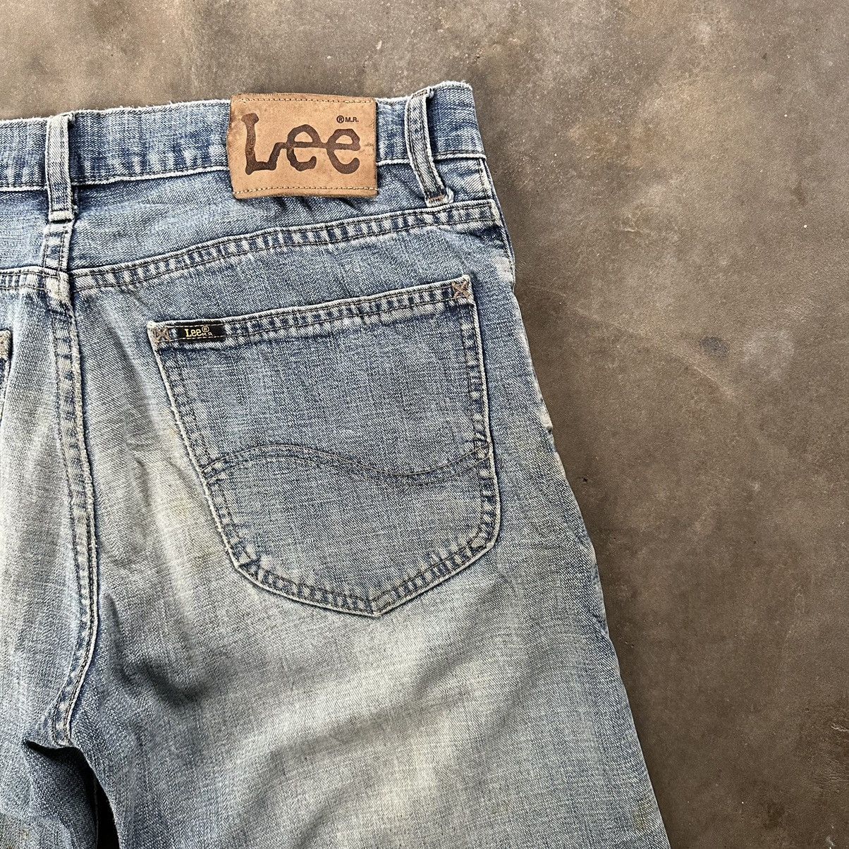 Japanese Brand W34 Vintage Lee Riders Faded Rusty Distressed Denim Jean Size US 34 / EU 50 - 15 Thumbnail