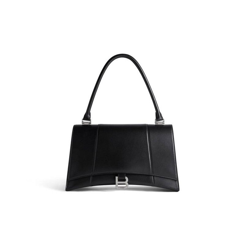 Balenciaga o1tr1nto0226 Size: OS / Hourglass Hinge Medium Handbag Black Size ONE SIZE - 1 Thumbnail
