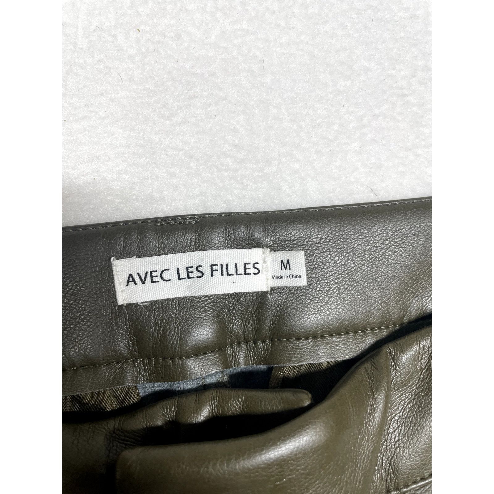 Other Avec Les Filles Women’s Medium Faux Leather Cropped Pants Size 30" / US 8 / IT 44 - 4 Thumbnail