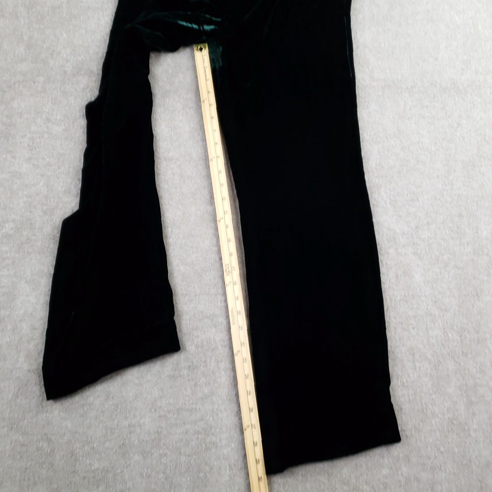 Velvet Blunauta Velvet Pants Womens 46 Green Silk Blend Straight Leg (Fits 32x30) Size 32" / US 10 / IT 46 - 2 Thumbnail