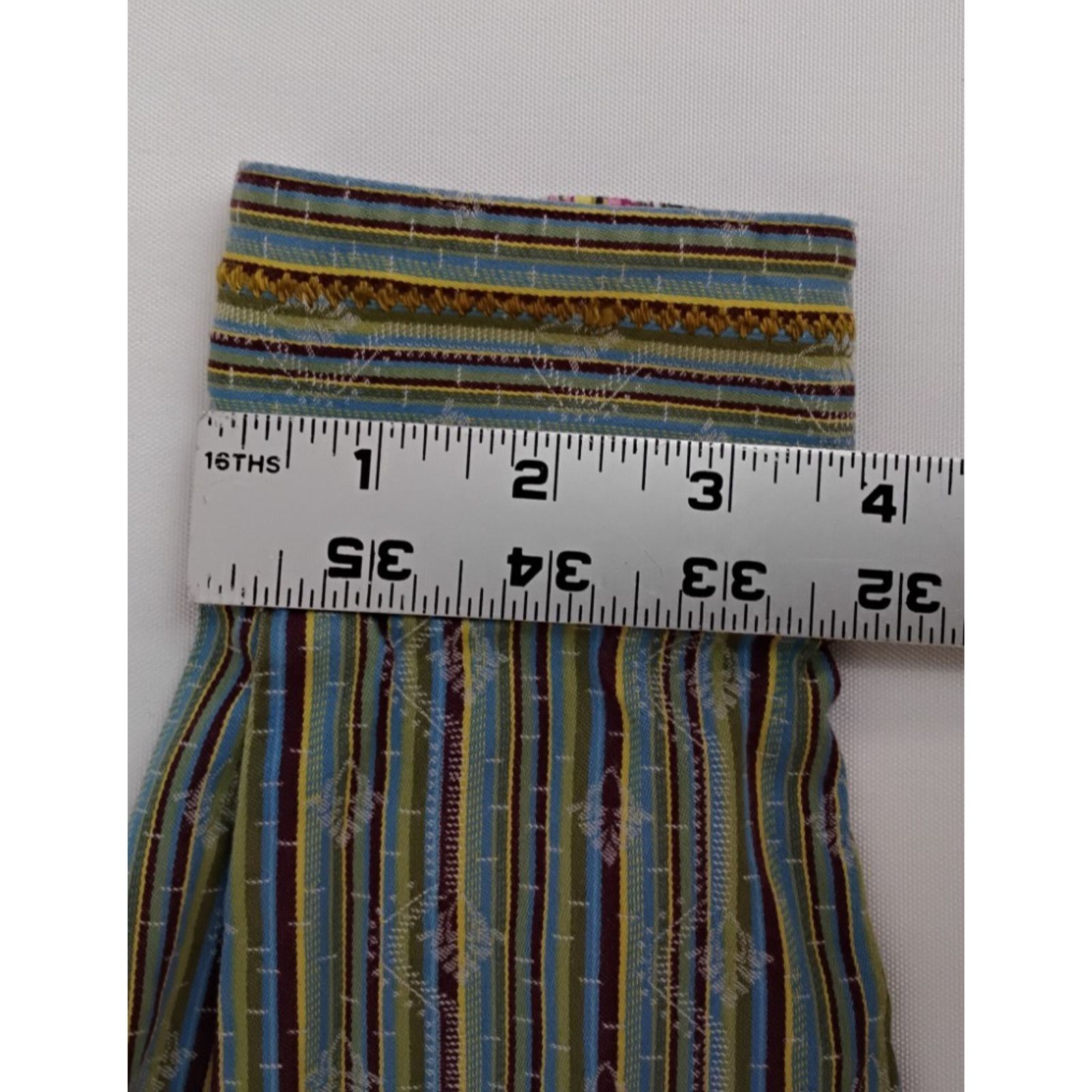 Robert Graham Robert Graham Dress Shirt Men's S Green Blue Stripes Paisley Size US S / EU 44-46 / 1 - 17 Thumbnail