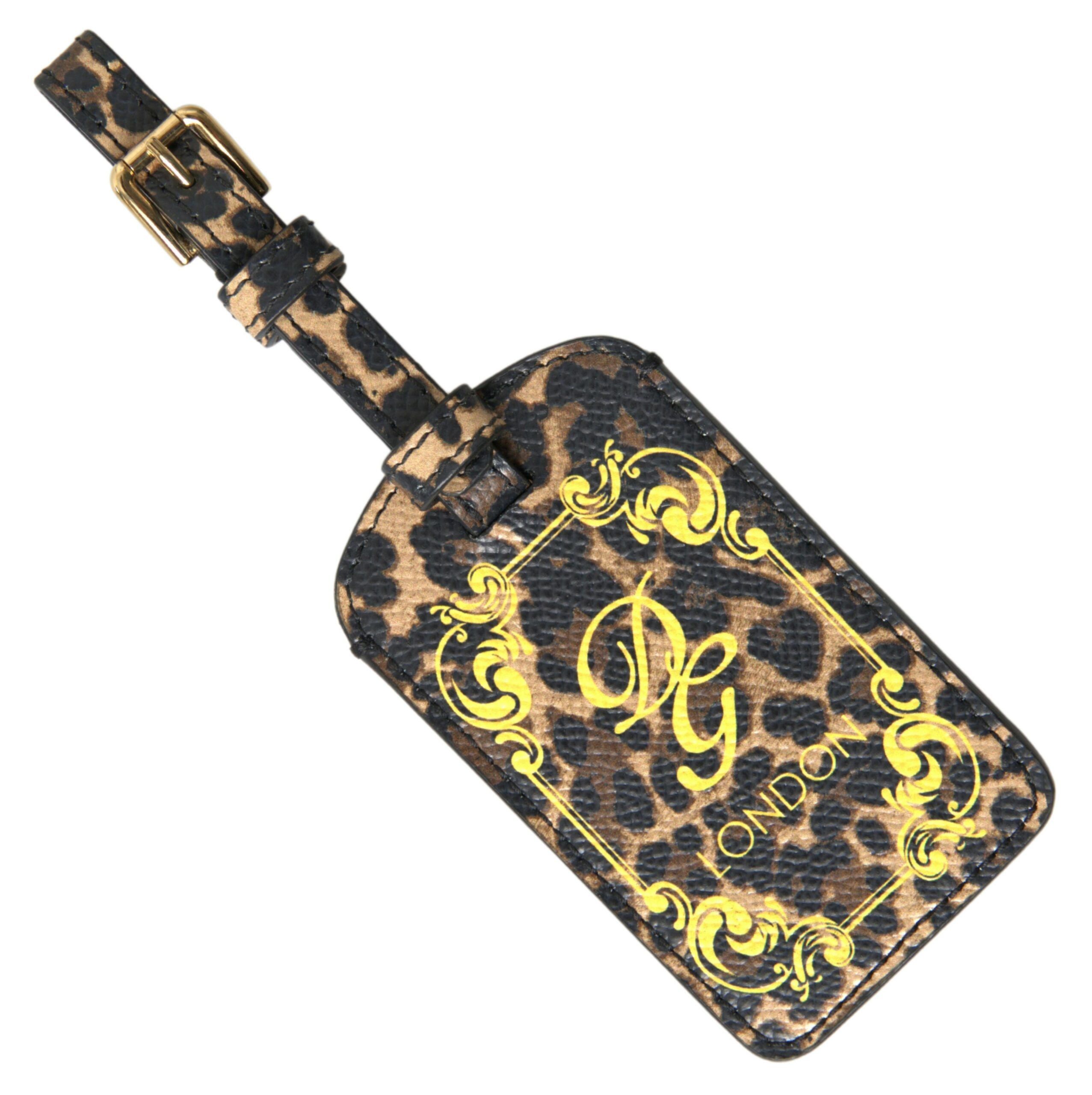 Dolce & Gabbana Elegant Leopard Leather Luggage Women's Tag Size ONE SIZE - 1 Thumbnail