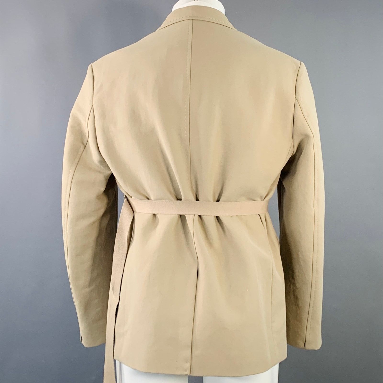 Jacquemus JACQUEMUS LE CHOUCHOU Beige Cotton Notch Lapel Sport Coat Size 40R - 3 Thumbnail